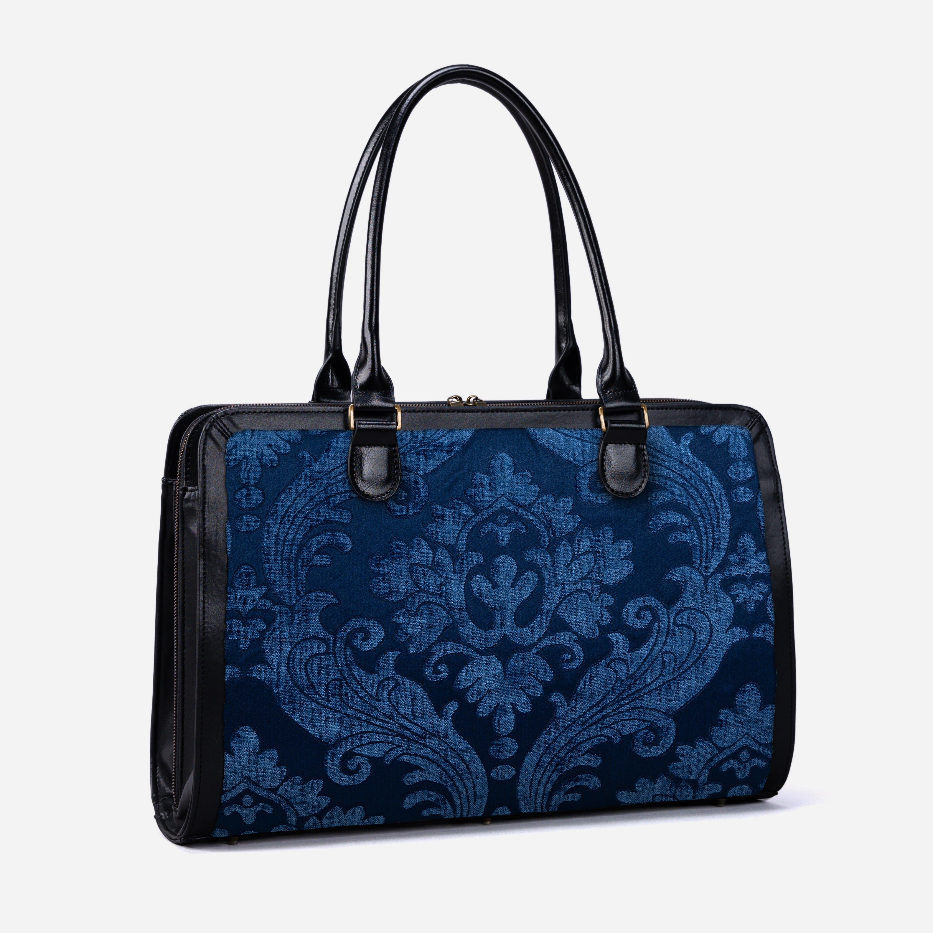 Queen Royal Blue Business Tote side front