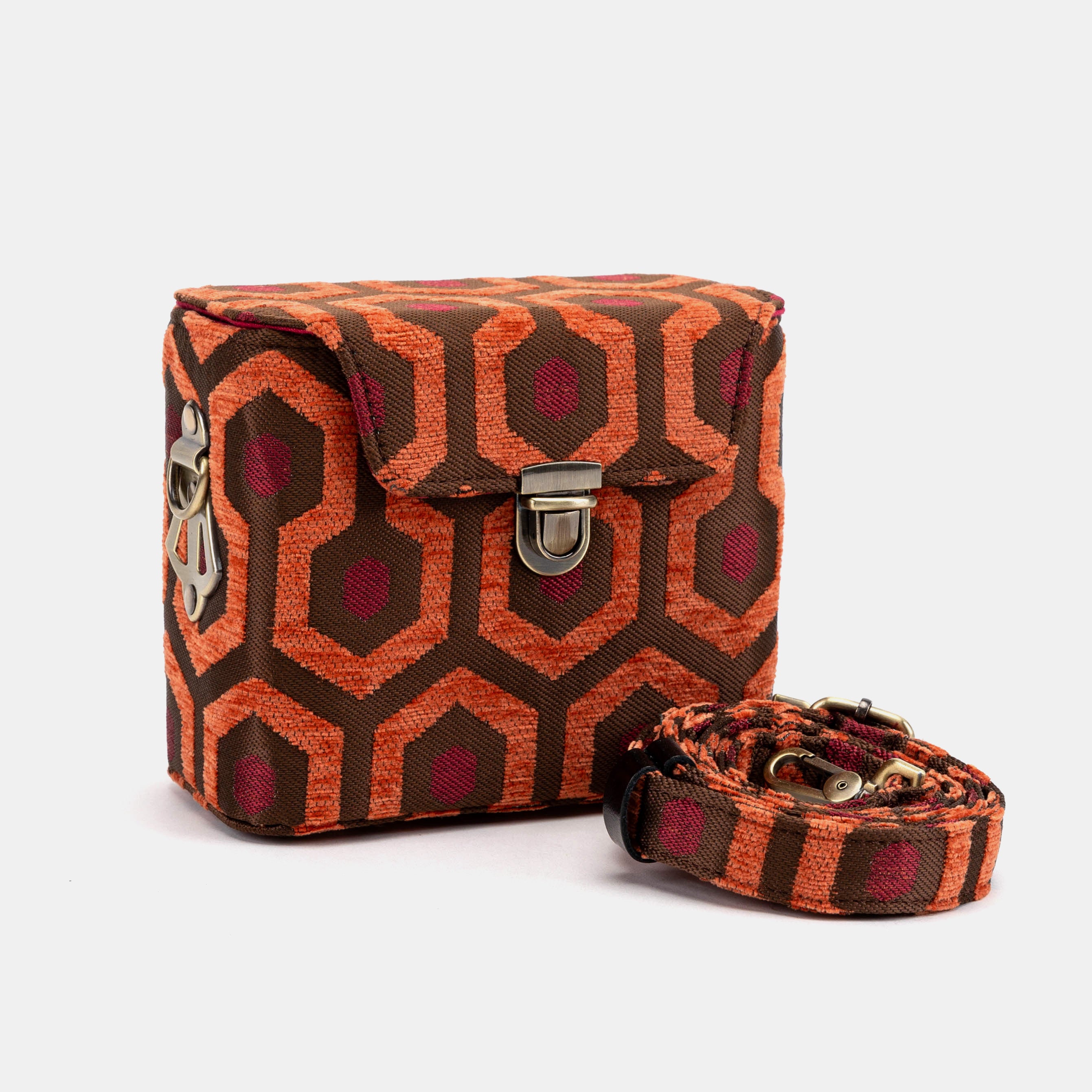 "The Shining" Overlook Hotel Emma Small Train Case of America with shoulder strap