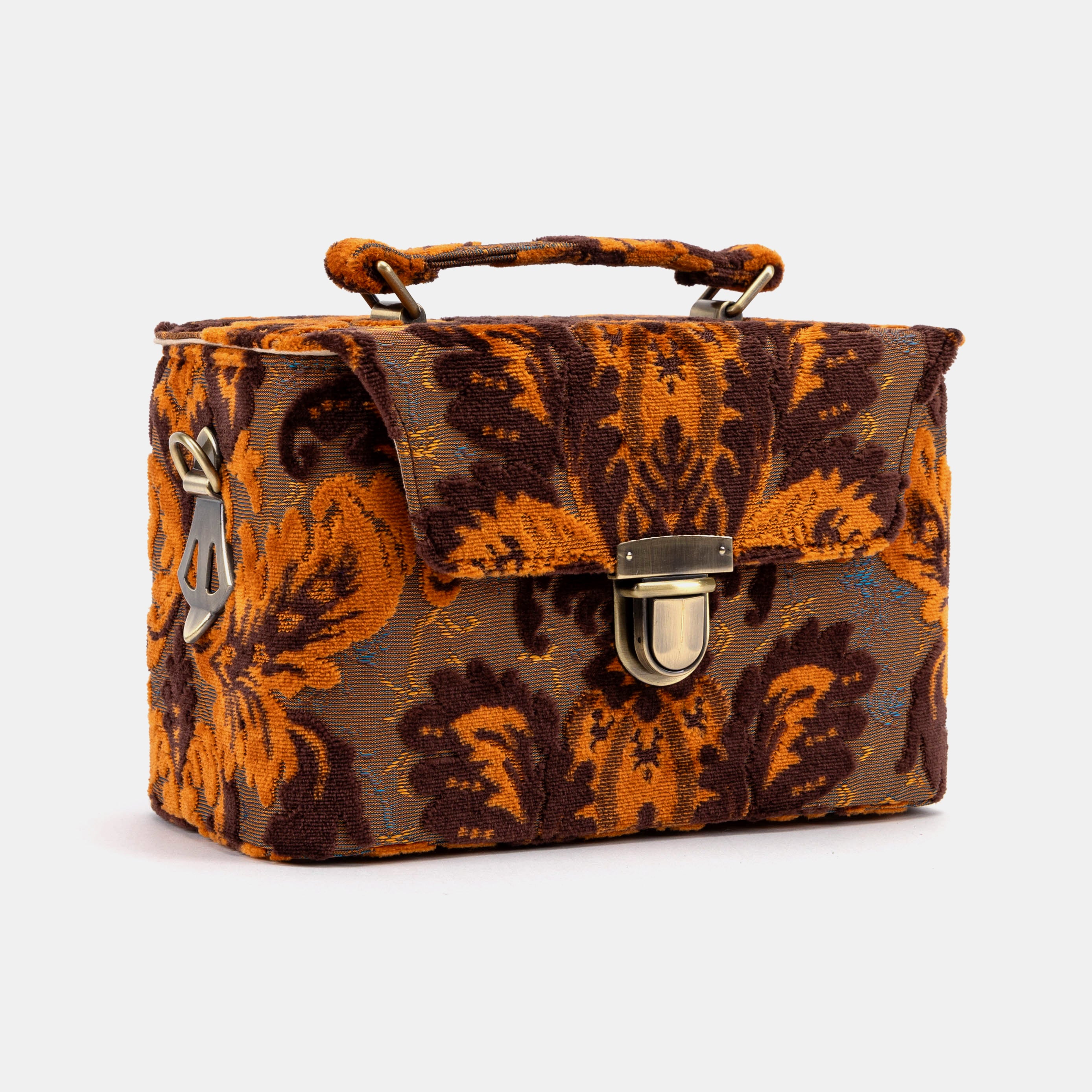 Burnout Velvet Revival Sienna Clara Medium Train Case of America front side