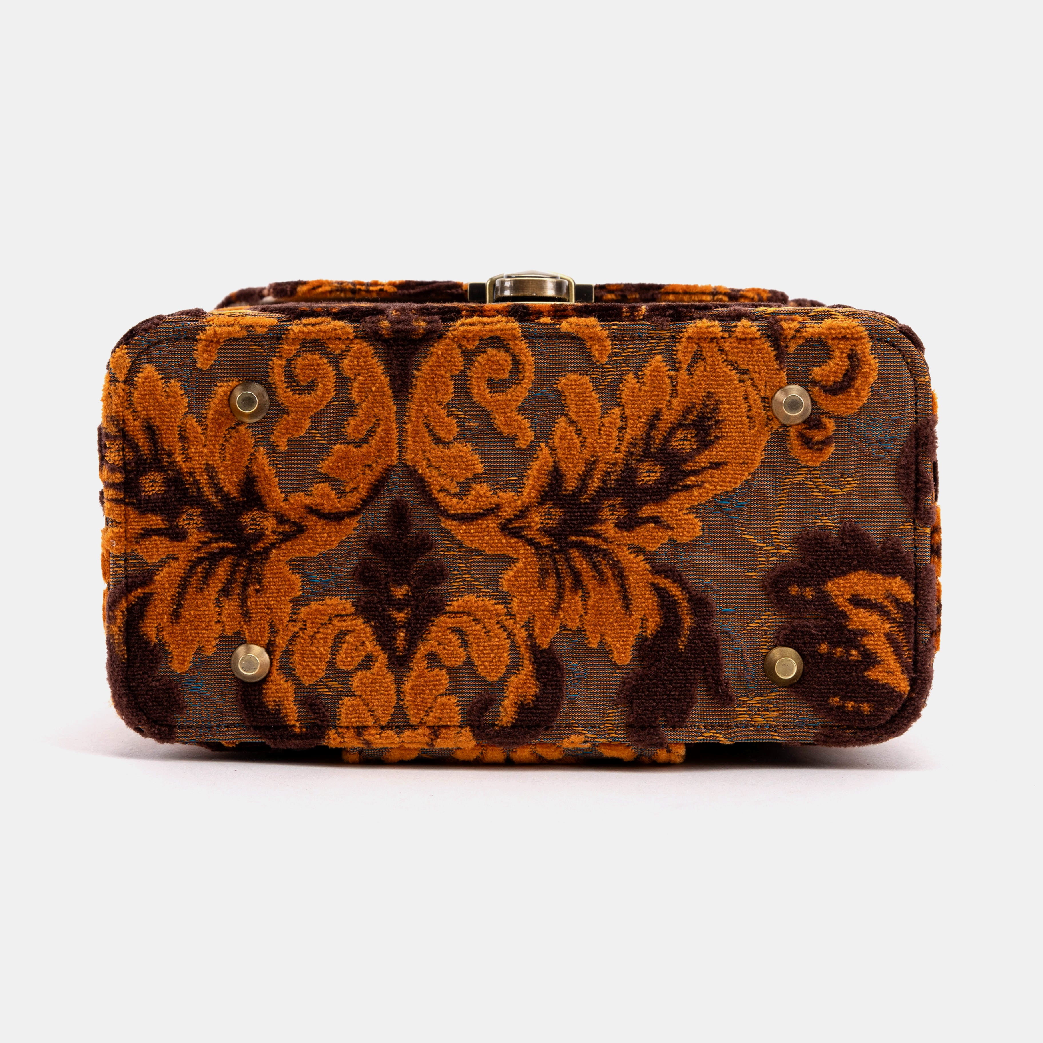 Burnout Velvet Revival Sienna Clara Medium Train Case of America bottom