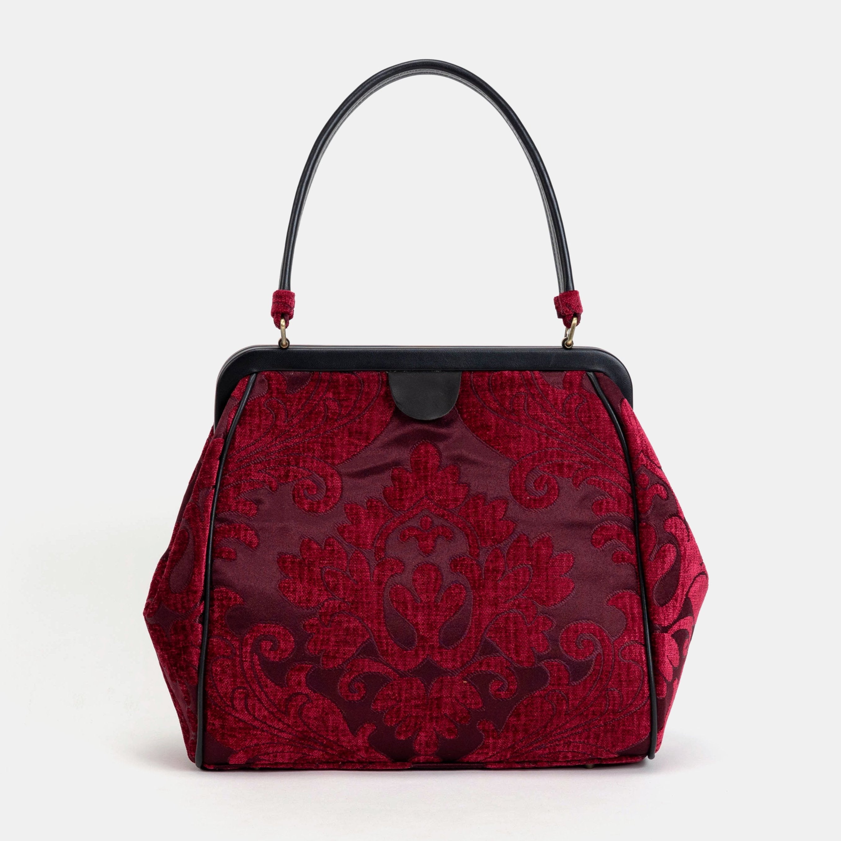 Queen Wine Alma Shoulder Bag Carpet Bag of America front