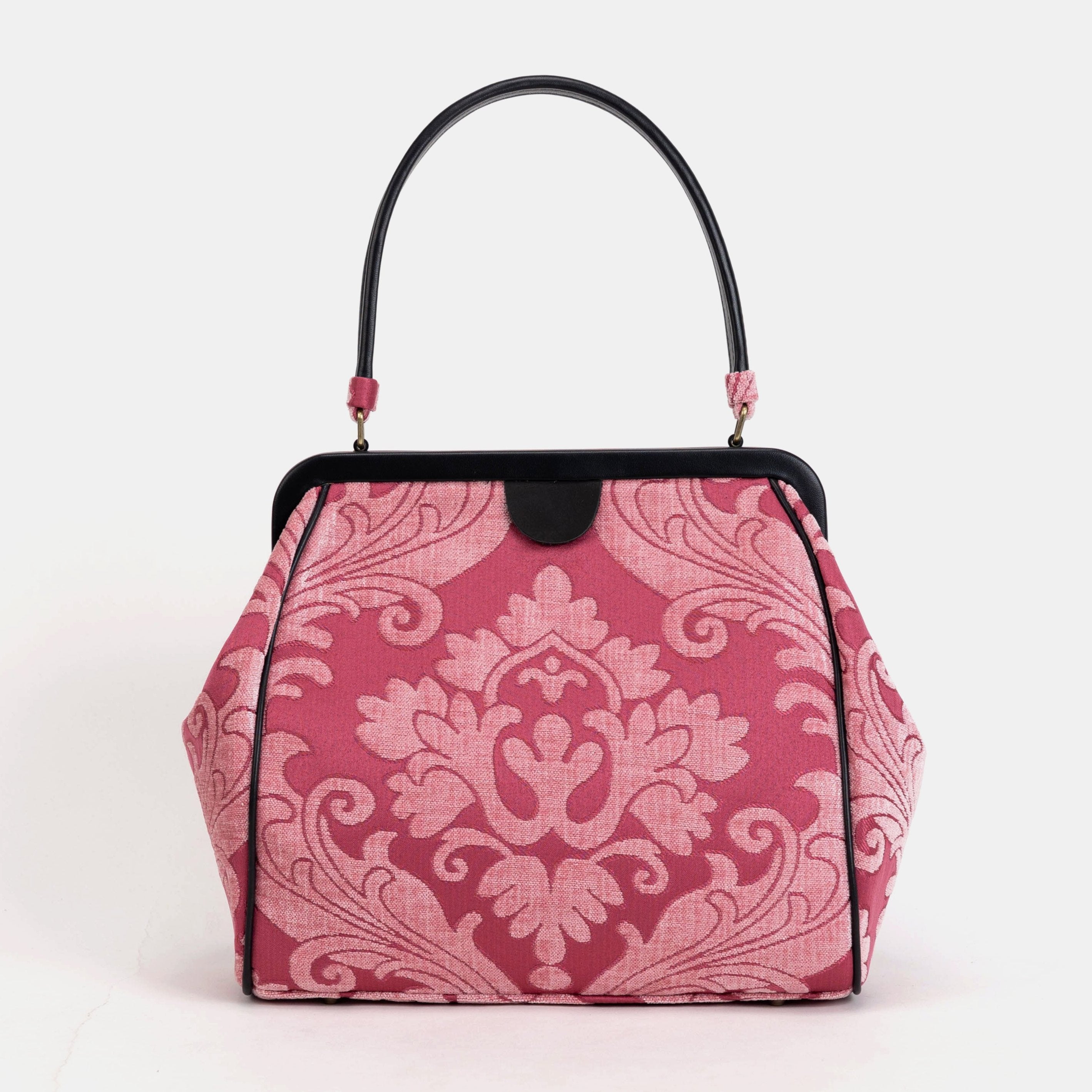 Queen Rose Pink Alma Shoulder Bag Carpet Bag of America front