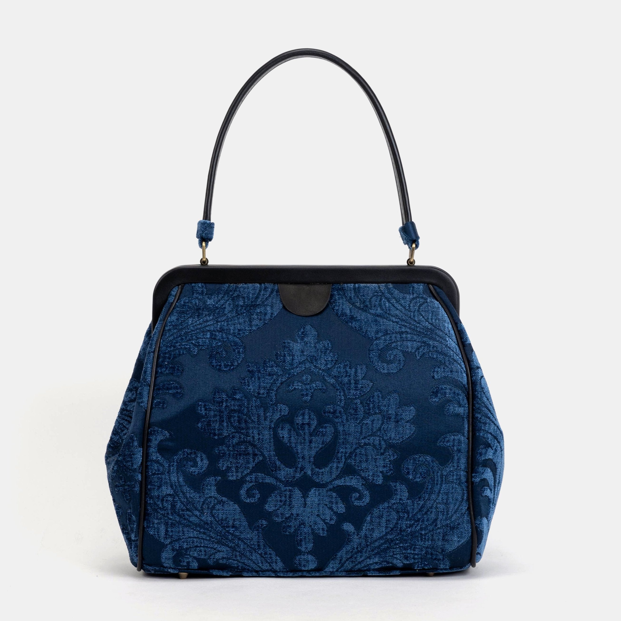 Queen Royal Blue Alma Shoulder Bag Carpet Bag of America front