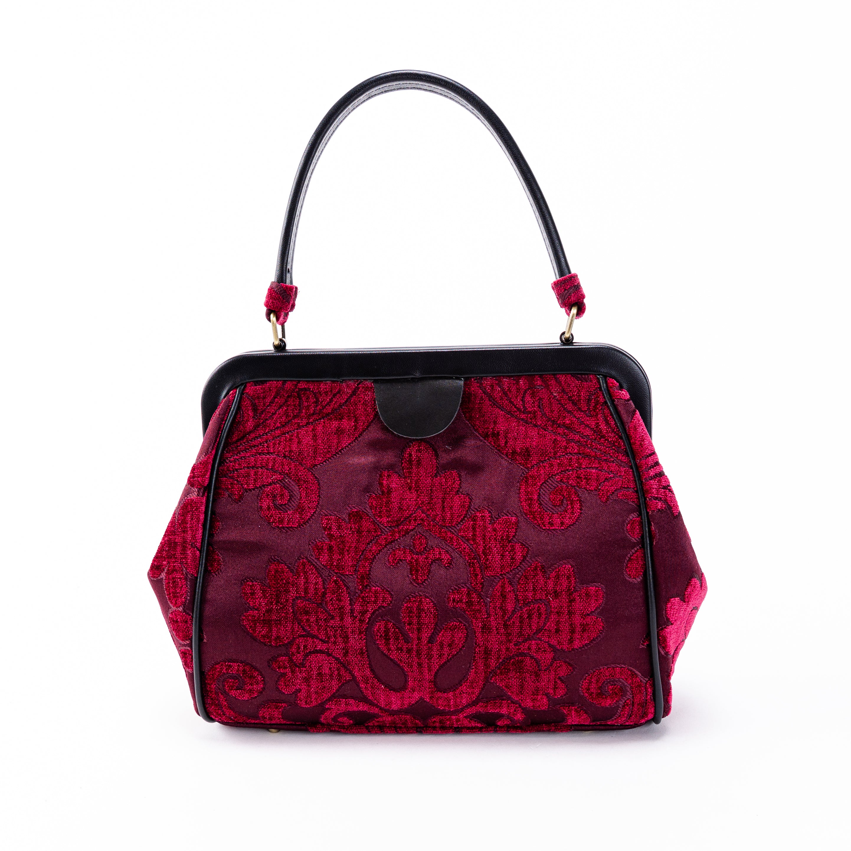 Queen Wine Alma Satchel Carpet Bag of America front