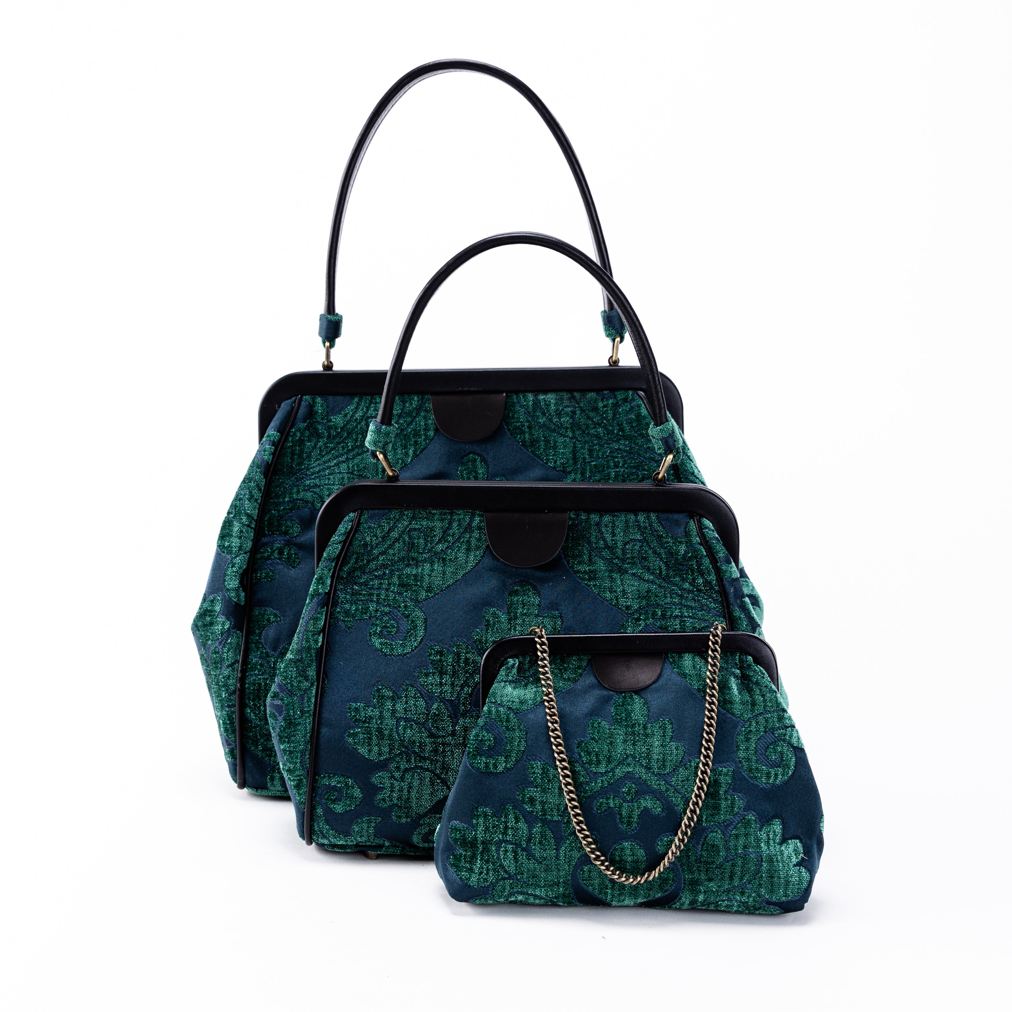 Queen Hunter Green Alma  Carpet Bag of America