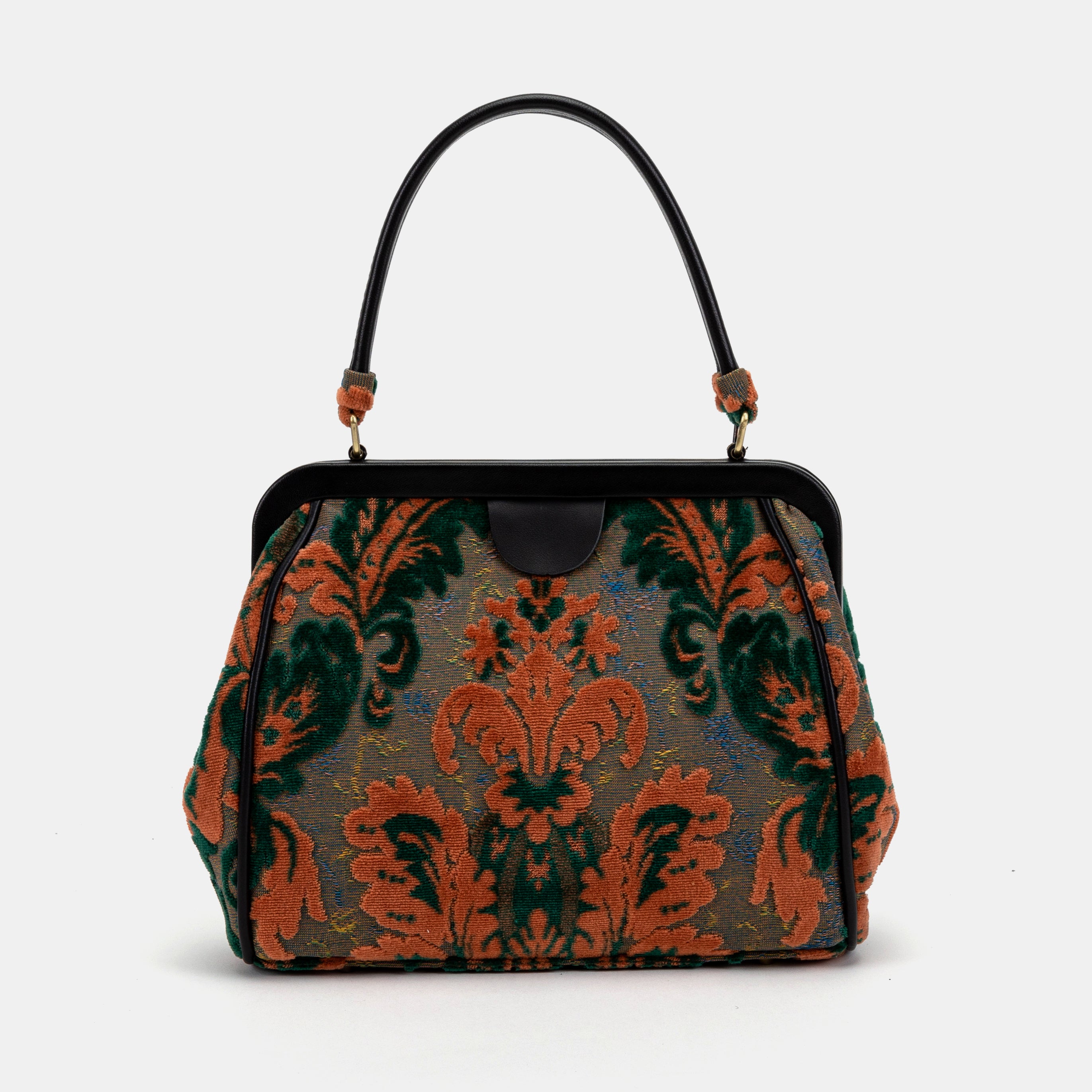 Burnout Velvet Revival Jade Alma Carpet Bag of America front