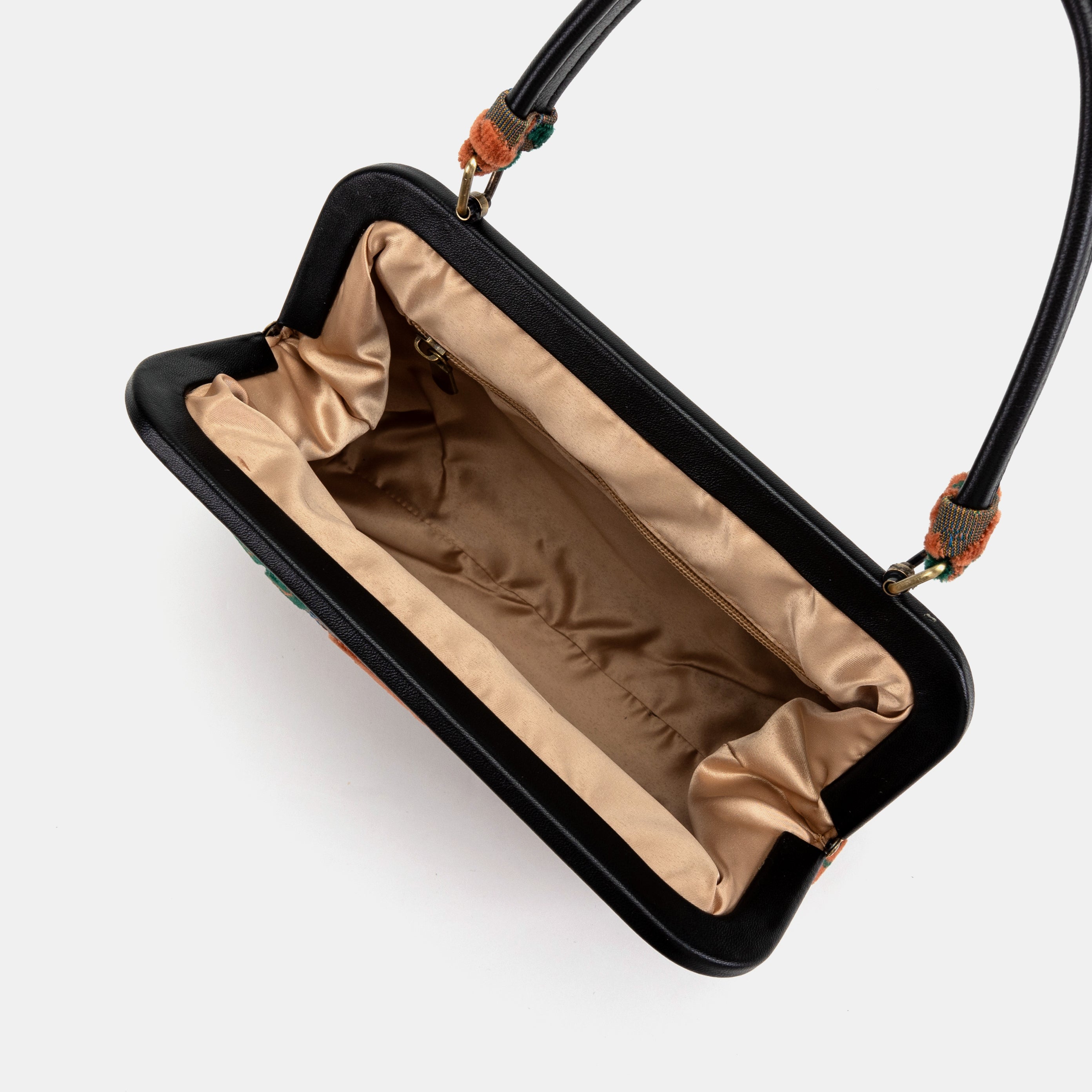 Burnout Velvet Revival Jade Alma Carpet Bag of America inside