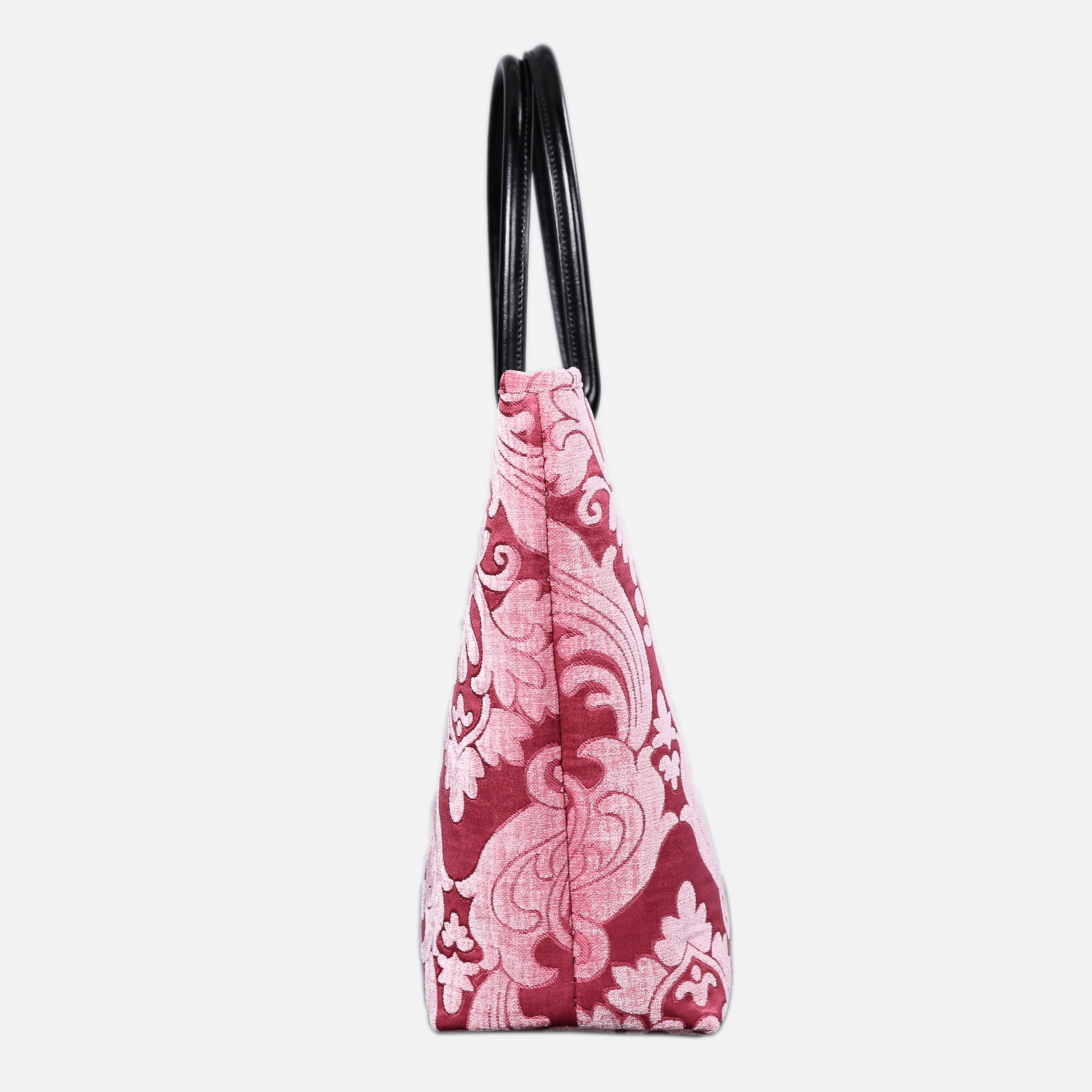 Queen Rose Pink Carpet Tote Shopper carpet bag MCW Handmade-2