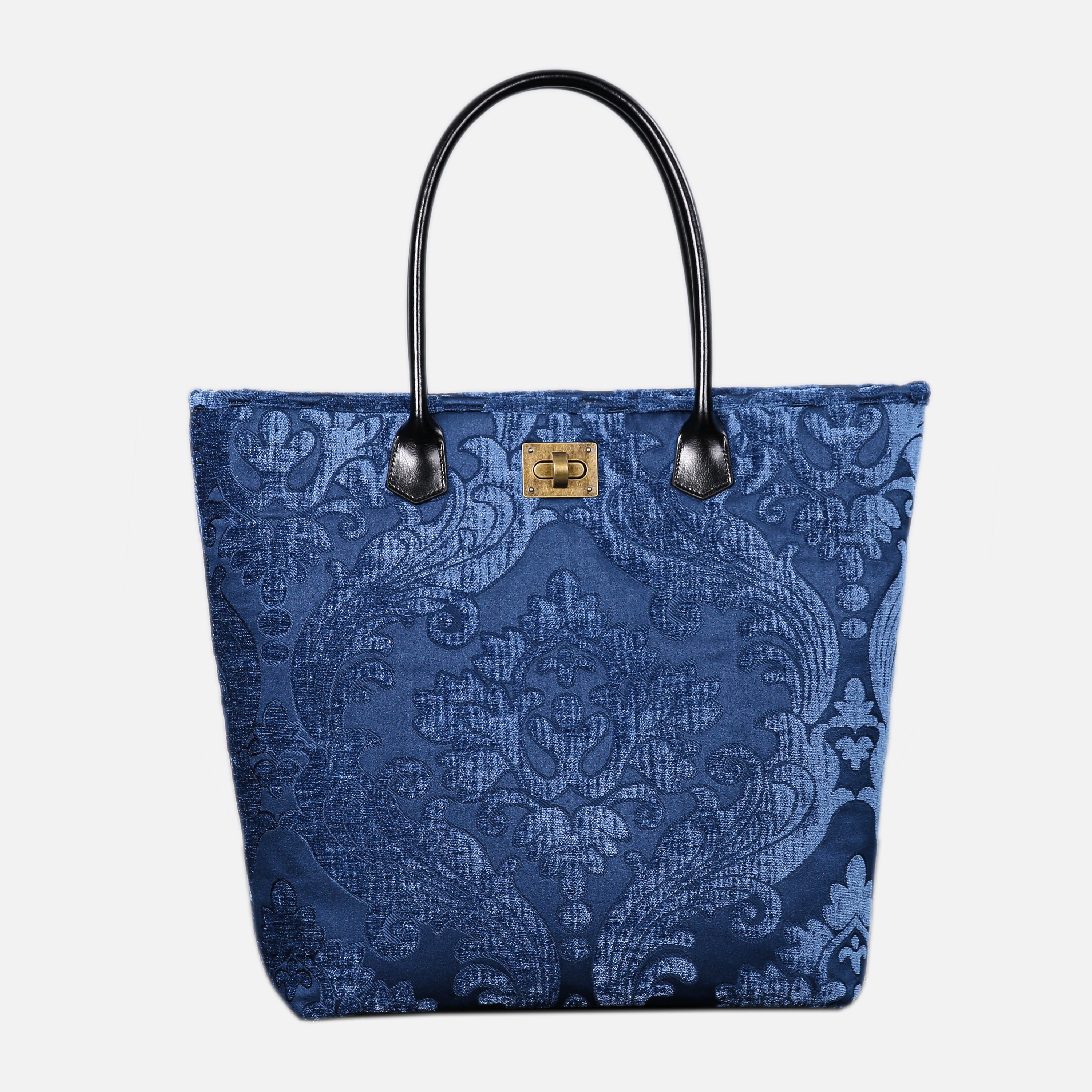 Queen Royal Blue Carpet Tote Shopper carpet bag MCW Handmade