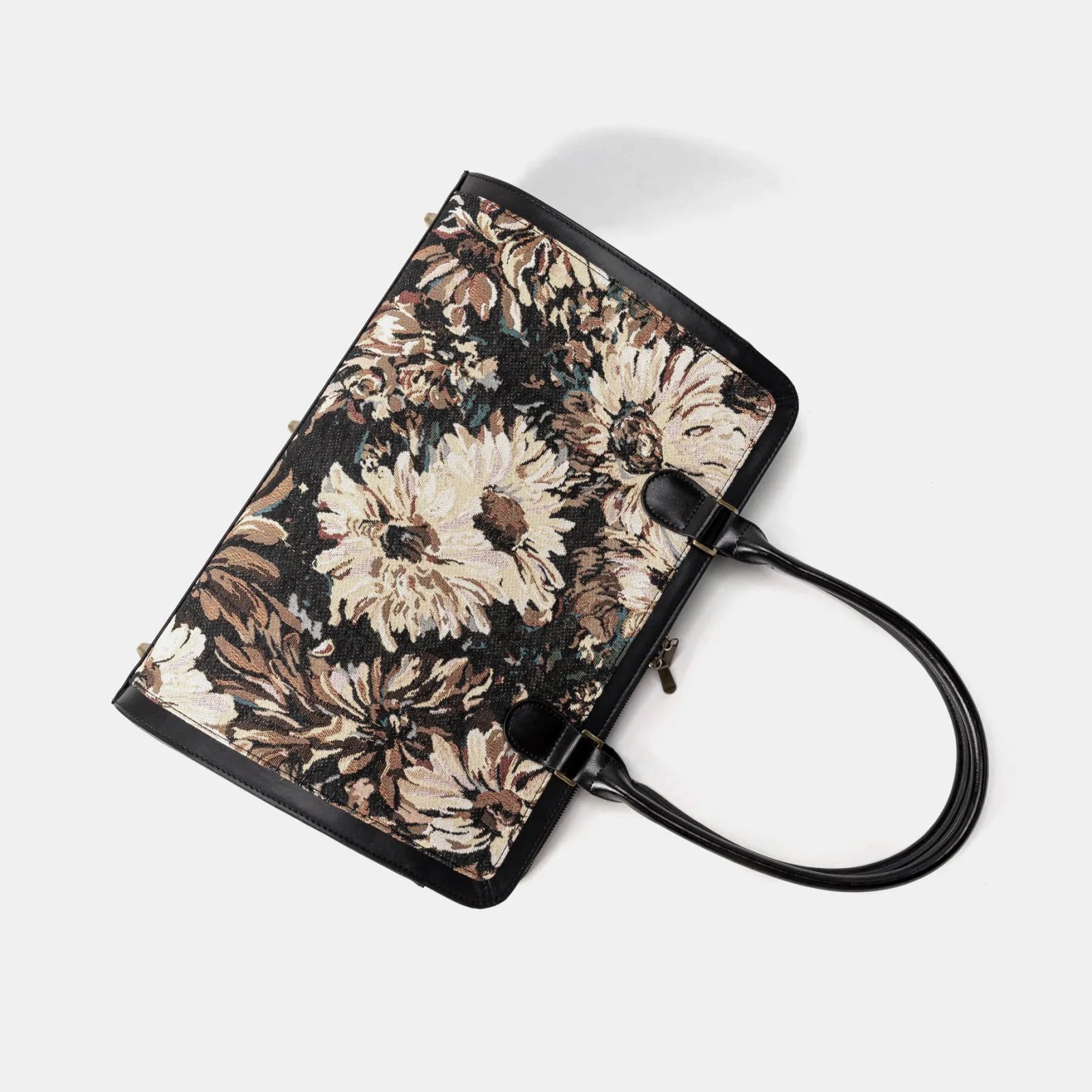 Blooming Daisy Black Business Tote