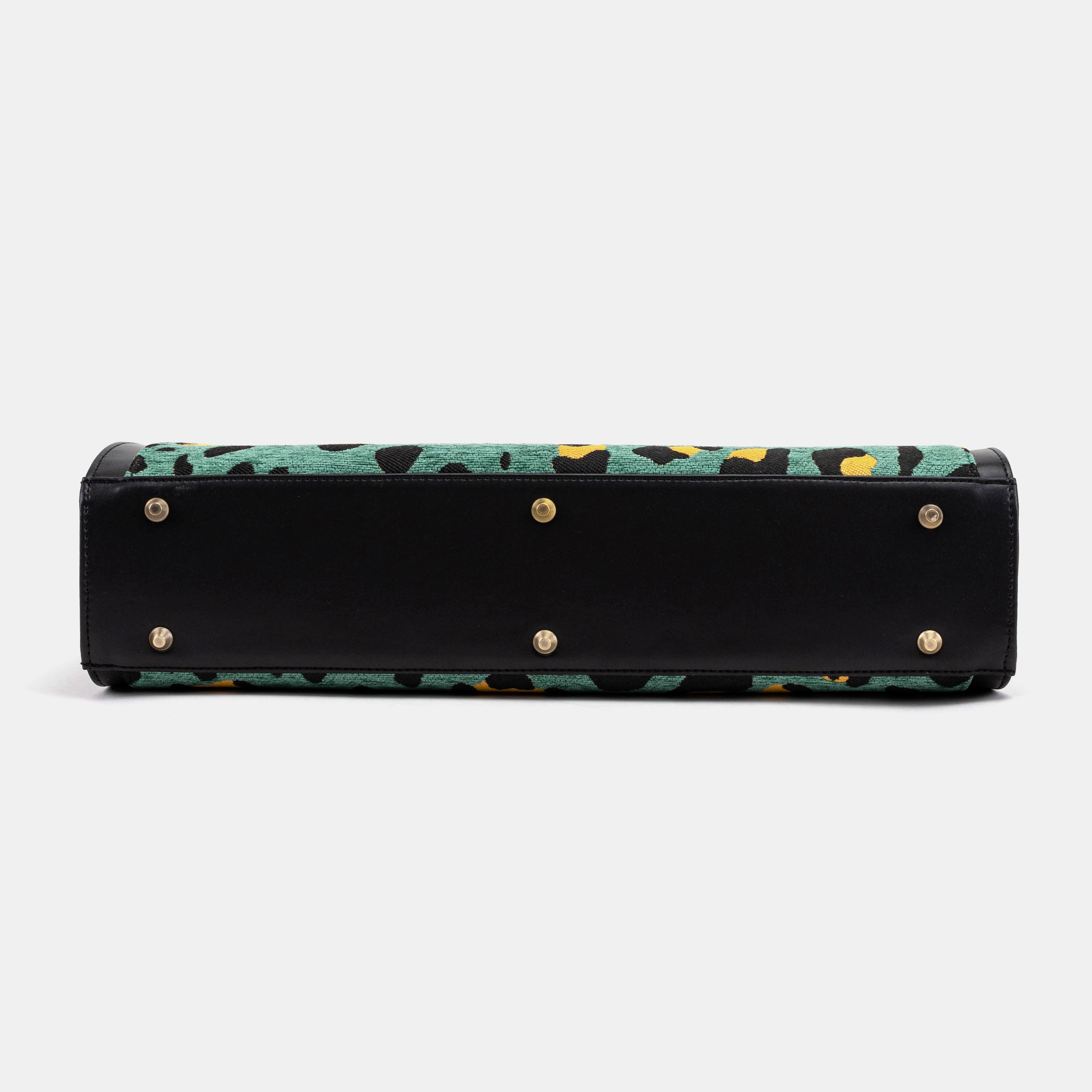 Leopard Green Business Tote of American bottom