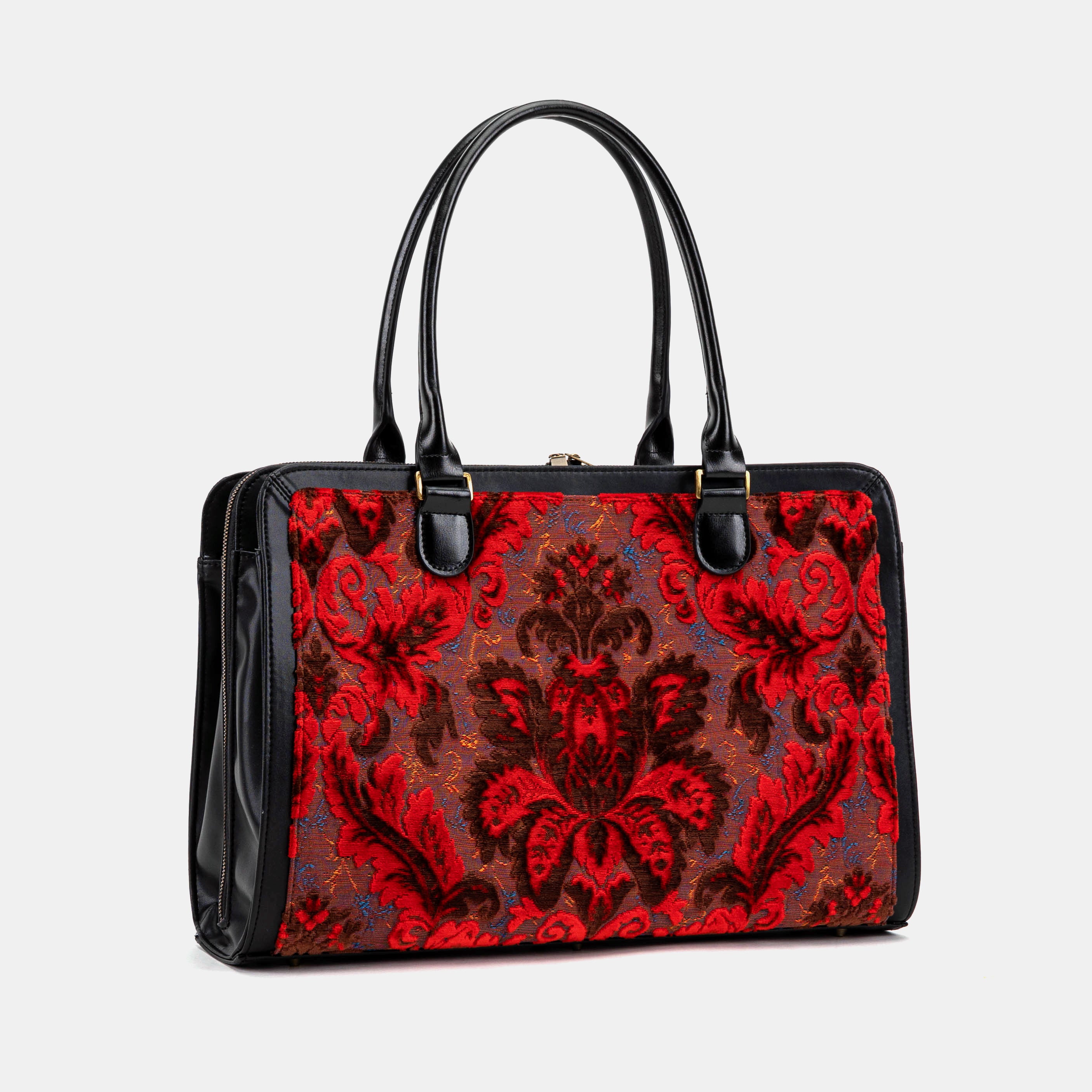Burnout Velvet Revival Scarlet Business Tote main
