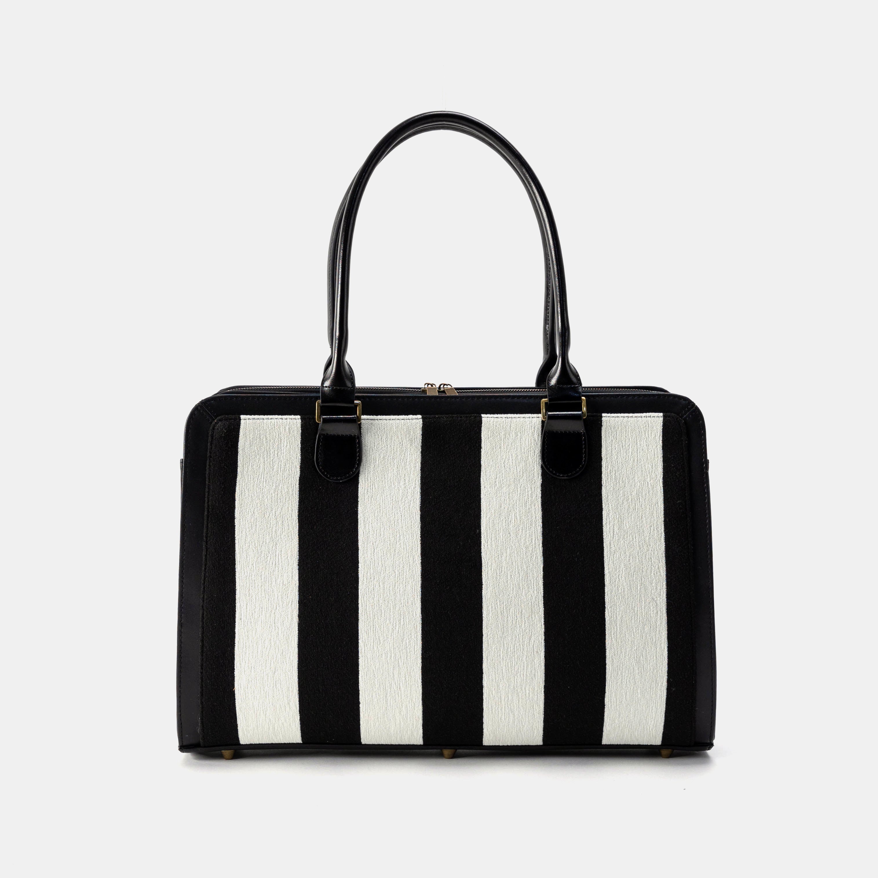 Black & White Beetlejuice Business Tote