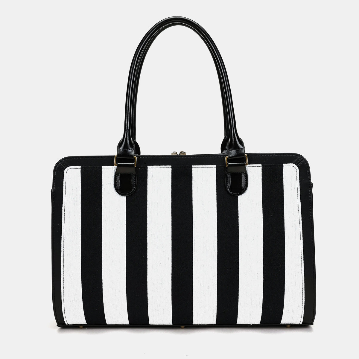 Black & White Beetlejuice Business Tote Carpetbag of America front