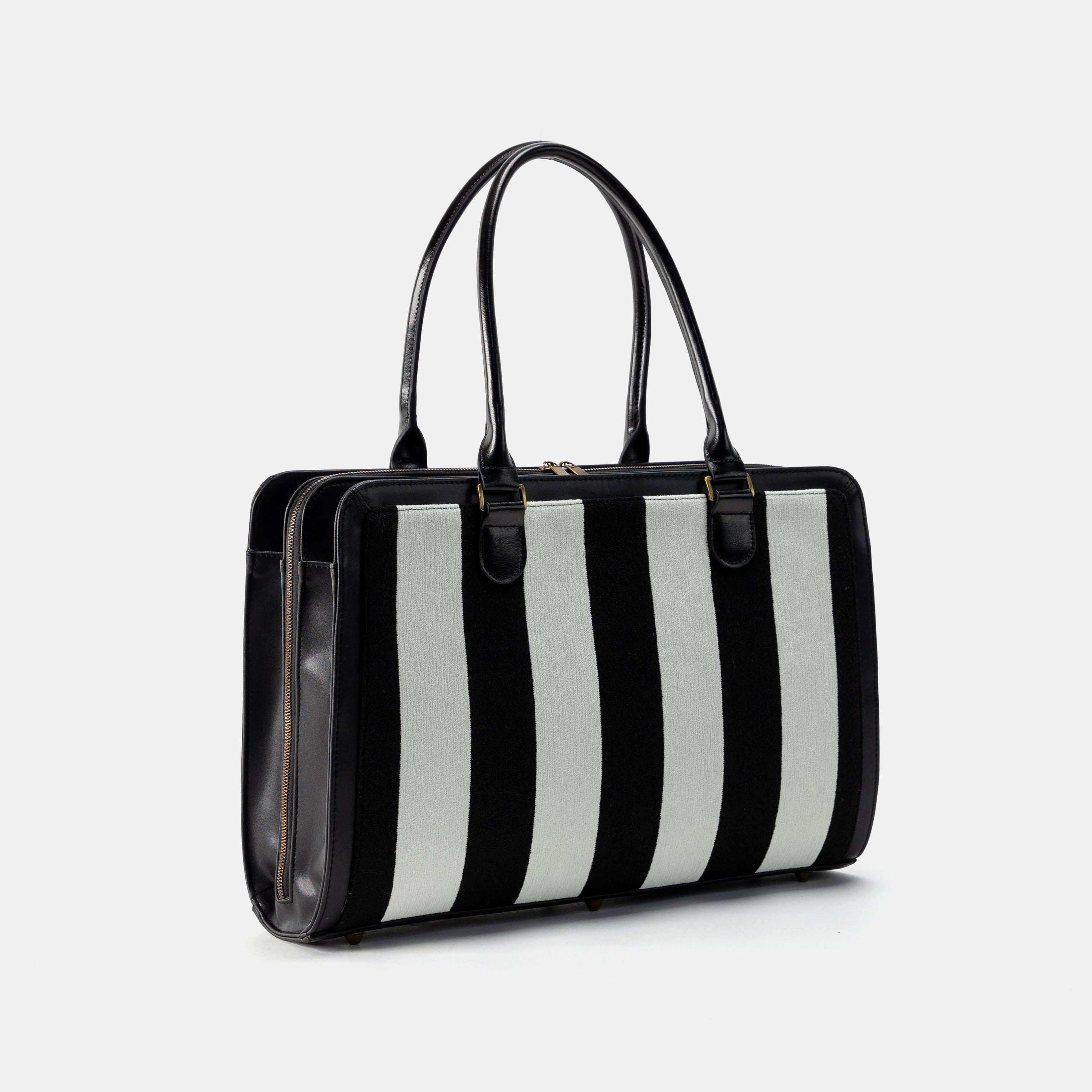 Black & White Beetlejuice Business Tote