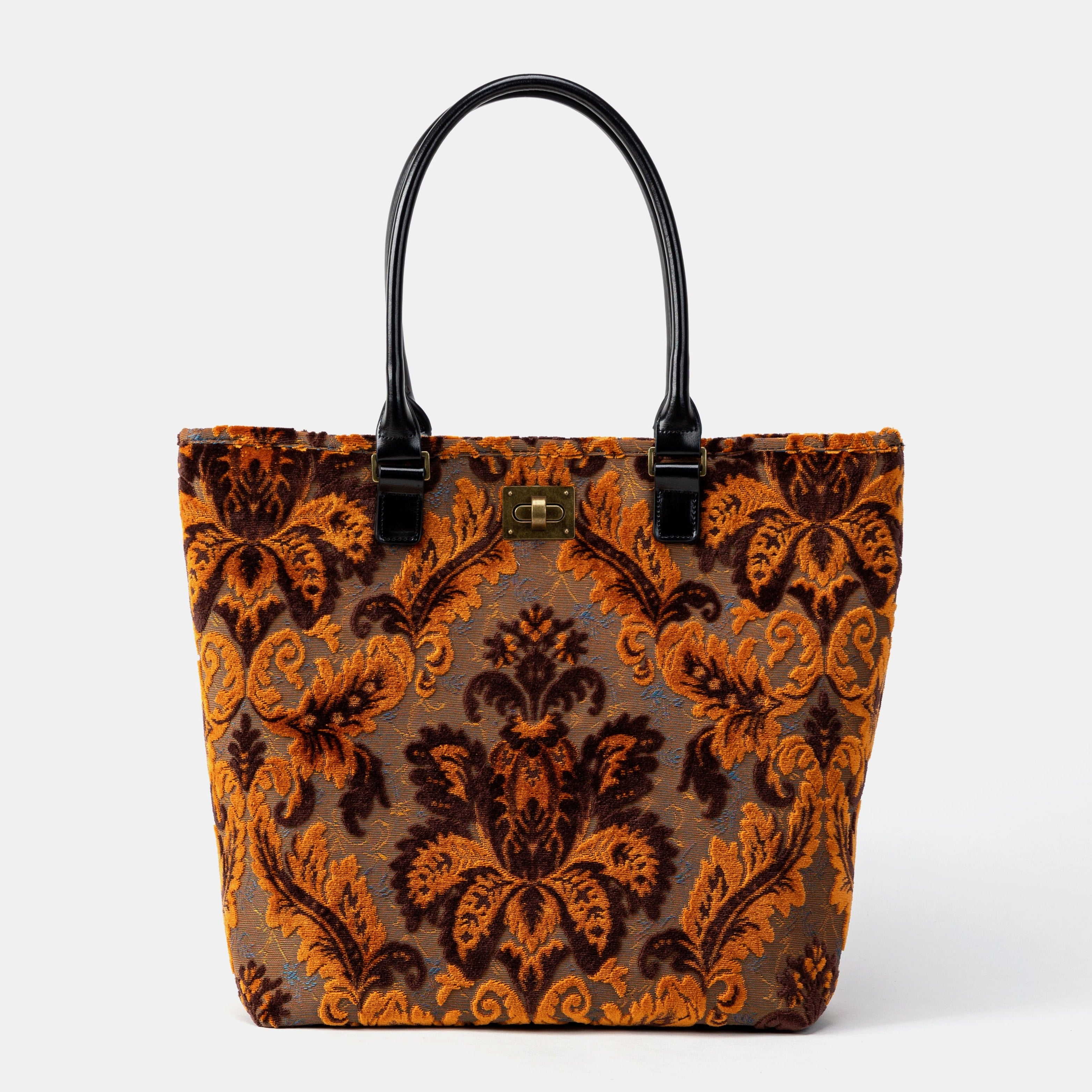 Burnout Velvet Revival Sienna Carpet Tote Shopper overview