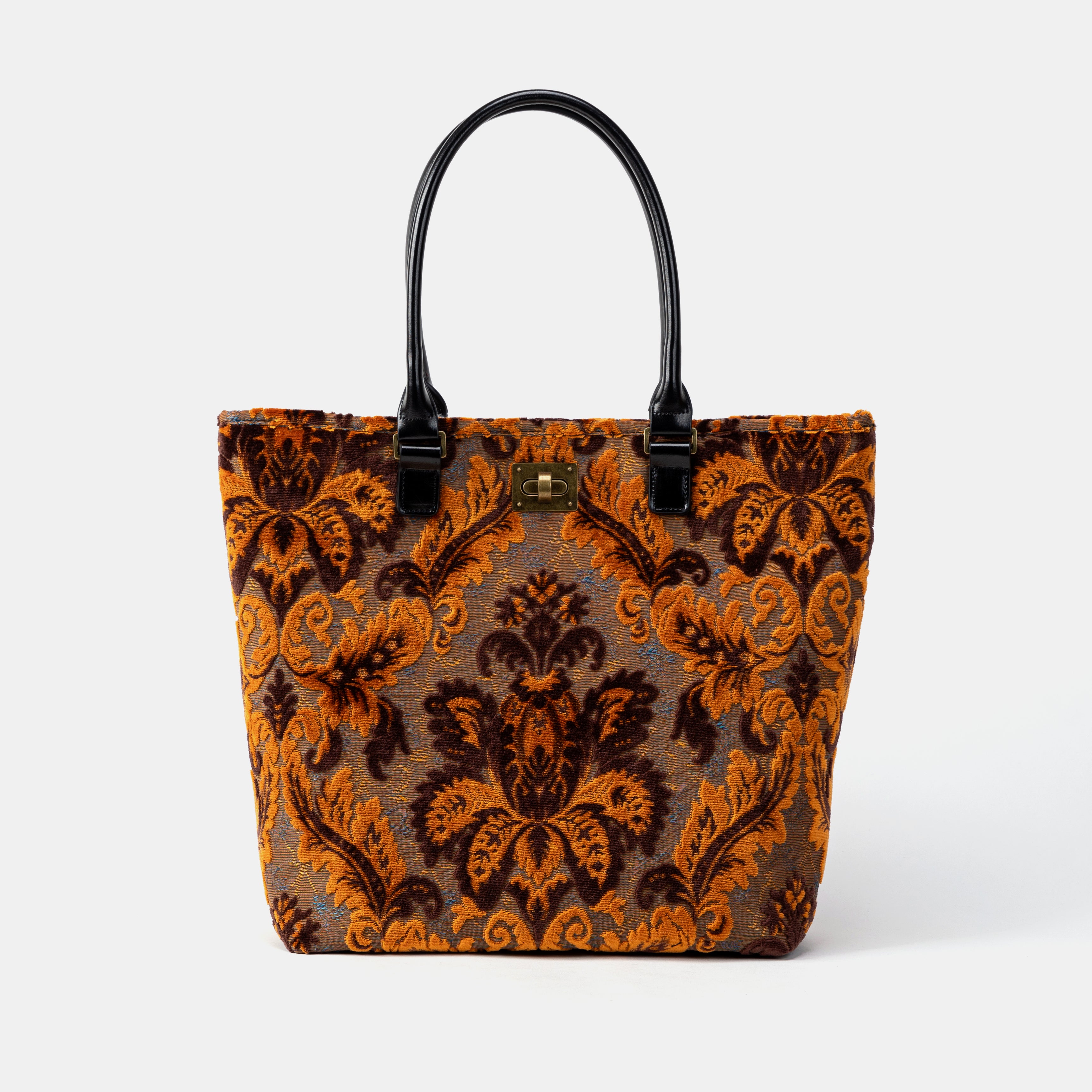 Burnout Velvet Revival Sienna Carpet Tote Shopper overview