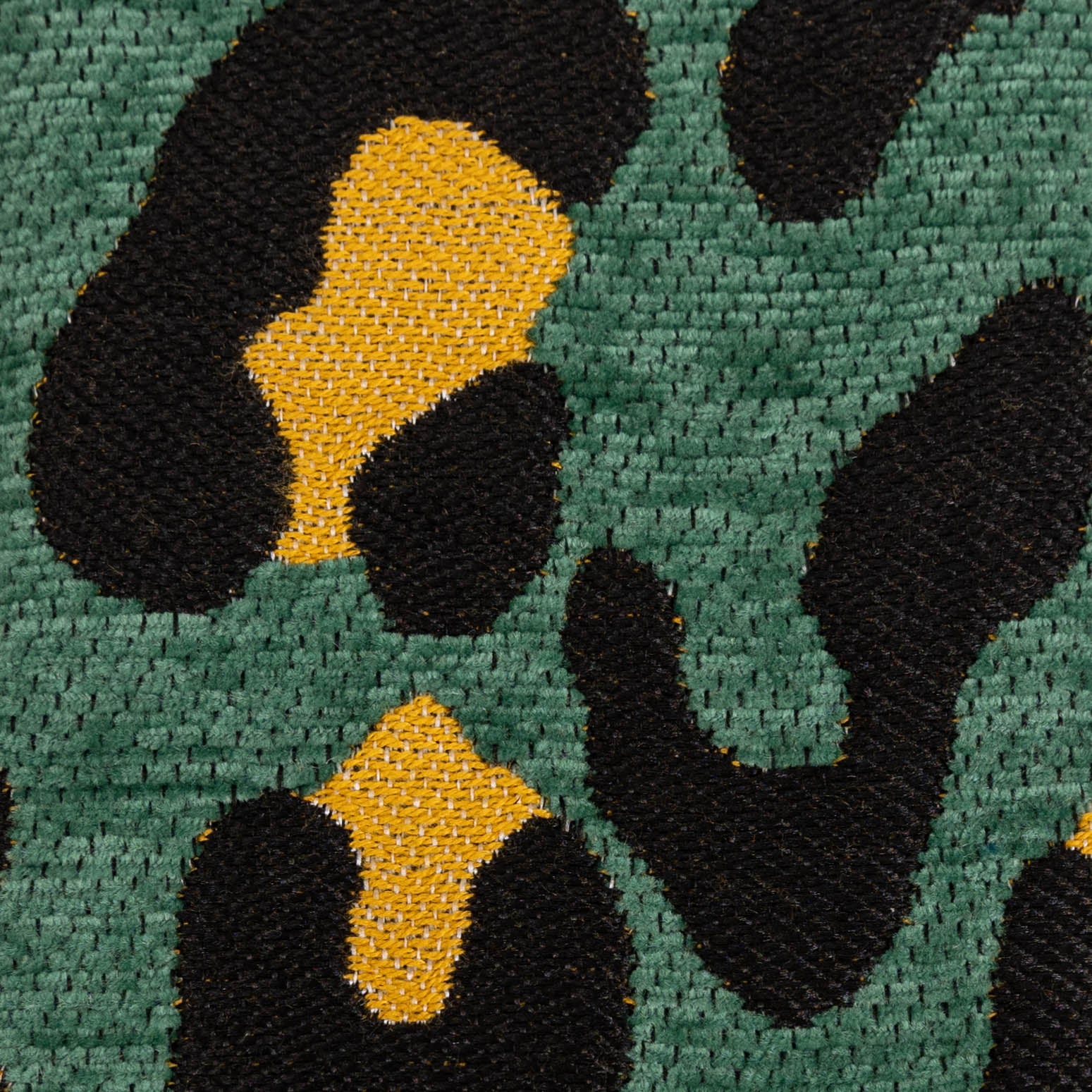 Leopard Green Checkbook Cover Carpetbag of America  detail