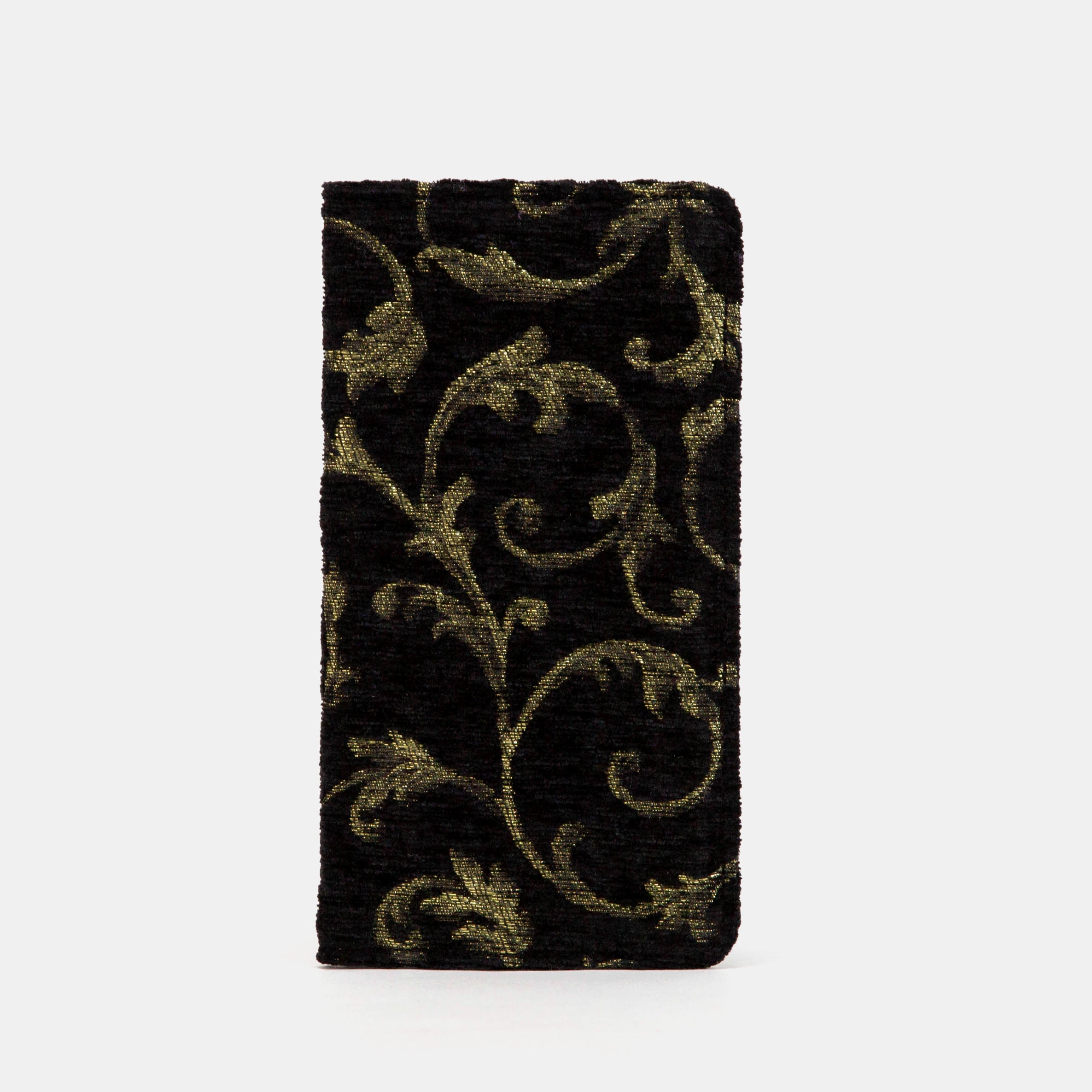 Vintage Scroll Black/D. Green Checkbook Cover 