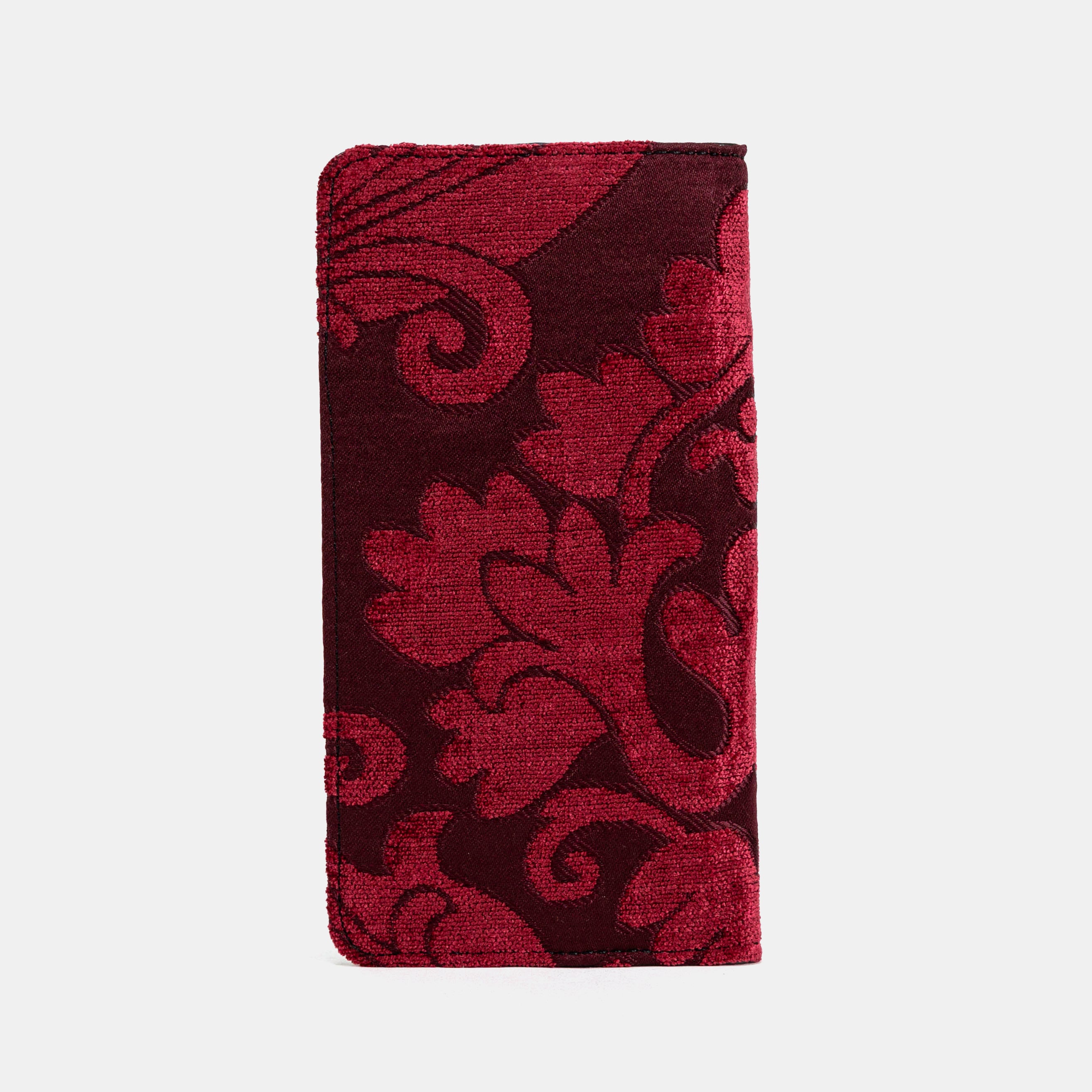 Queen Wine Checkbook Cover Carpetbag of America back