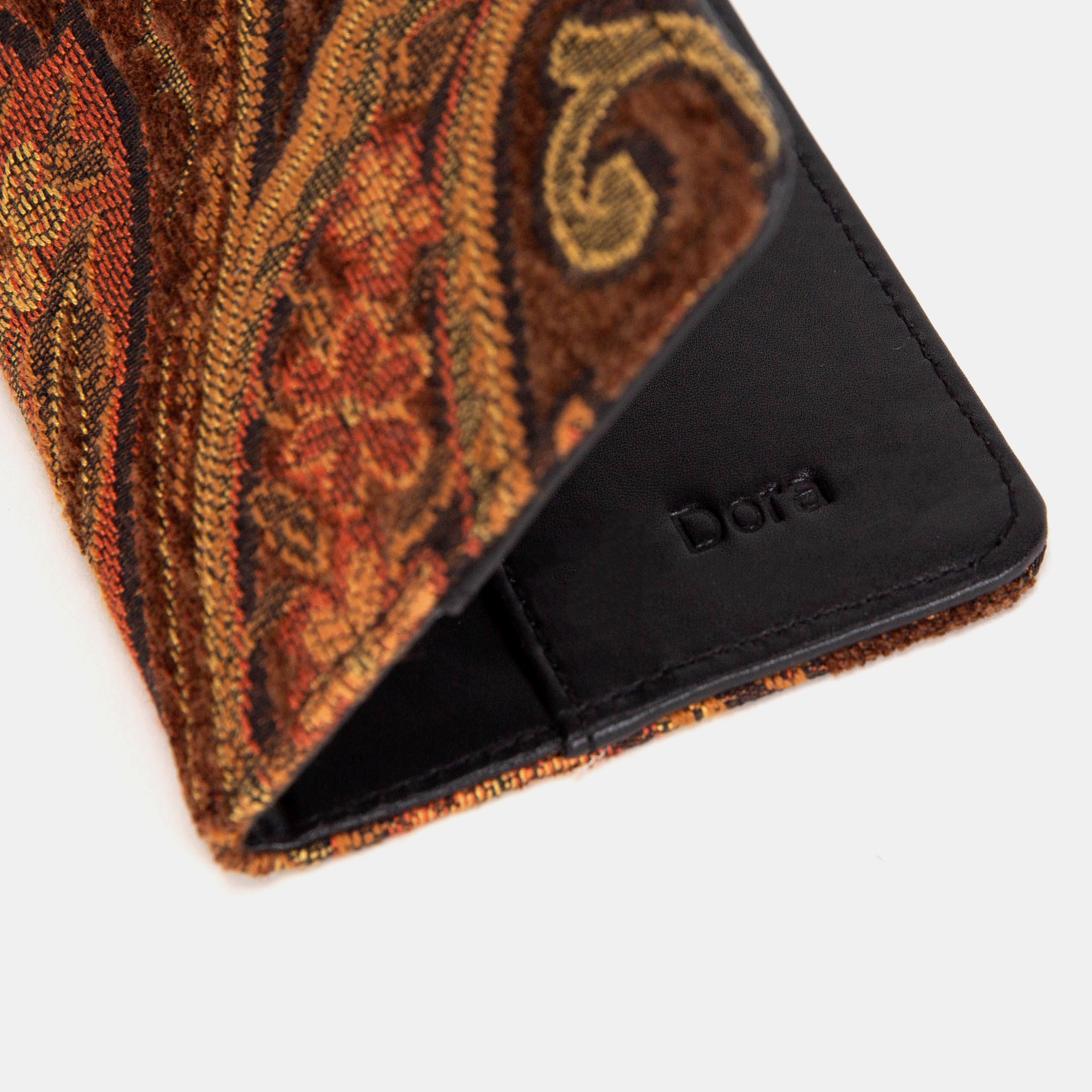 Damask D. Brown Checkbook Cover customizaton