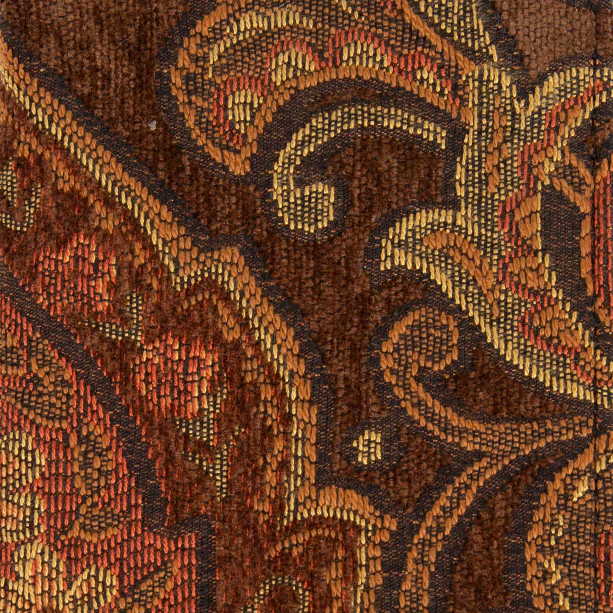 Damask D. Brown Checkbook Cover detail