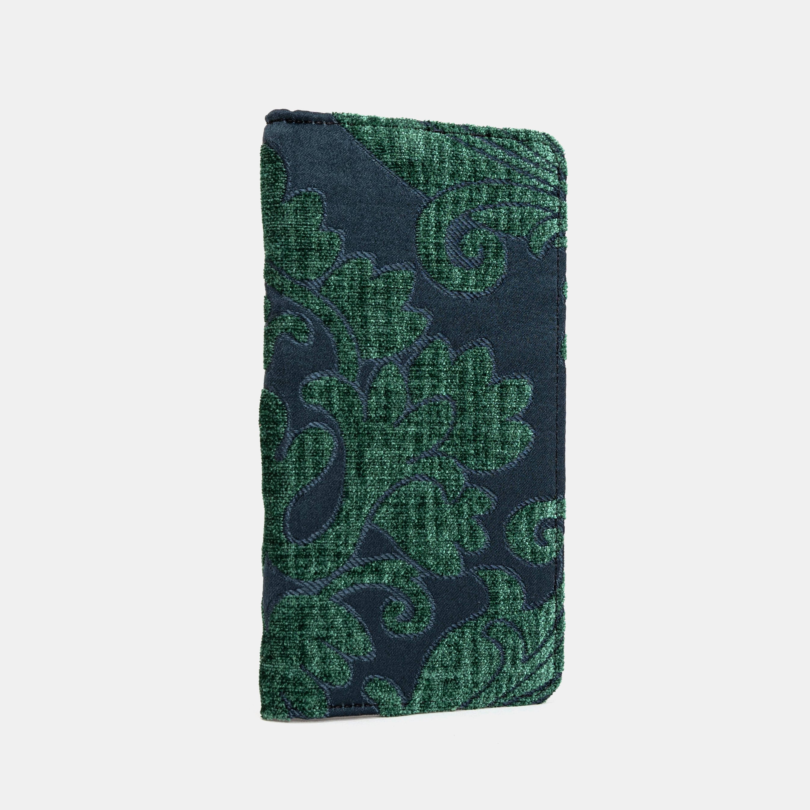 Hunter Green Checkbook Cover Carpetbag of America side