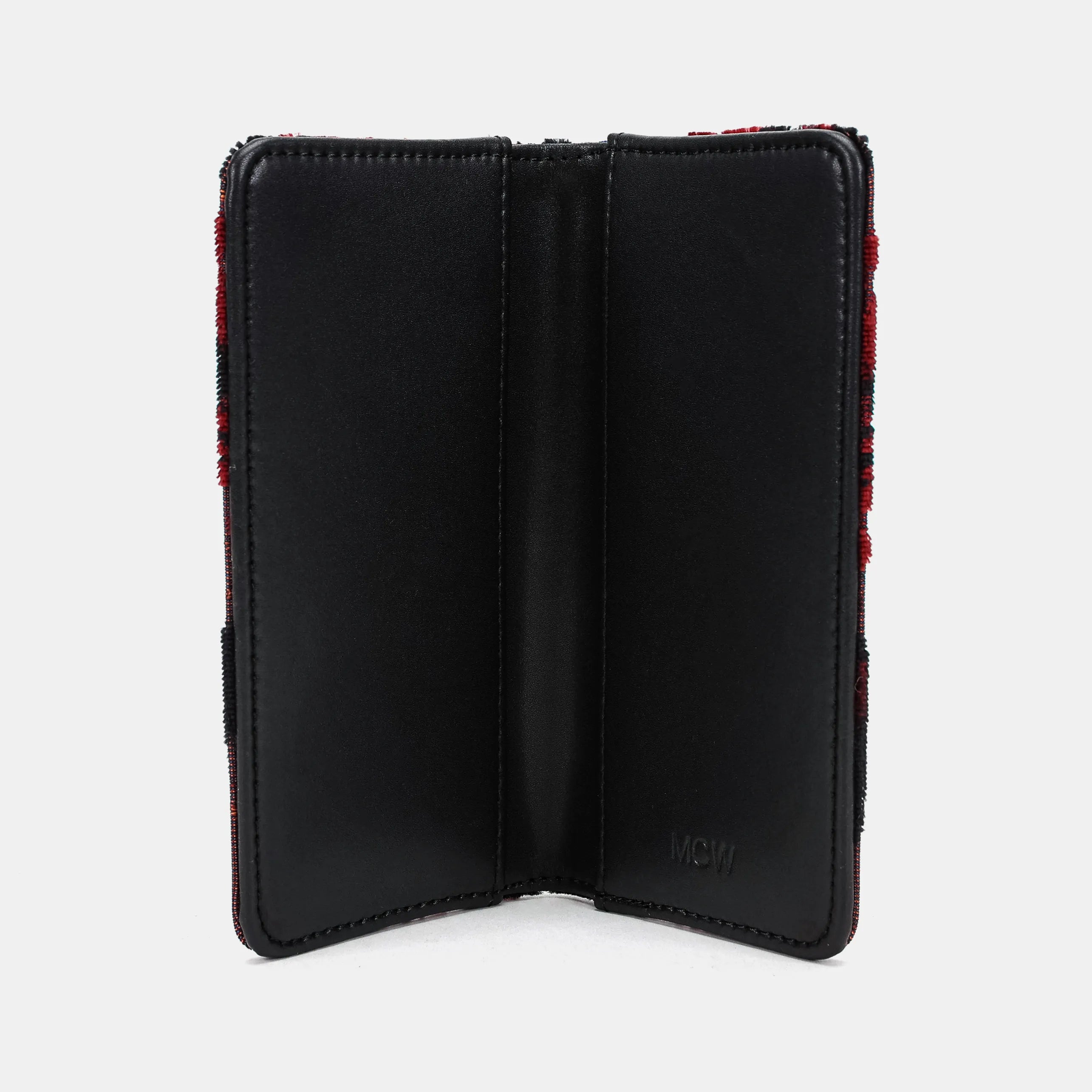 Burnout Velvet Revival Sephia Checkbook Cover