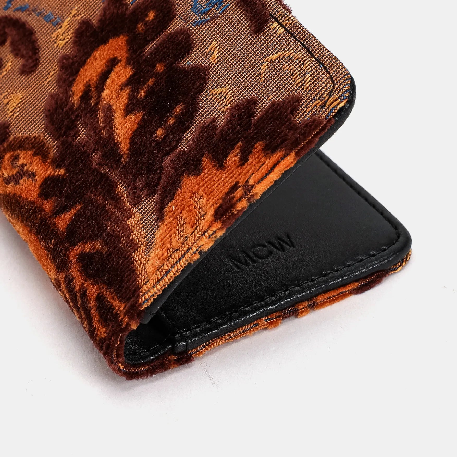 Burnout Velvet Revival Sienna Checkbook Cover