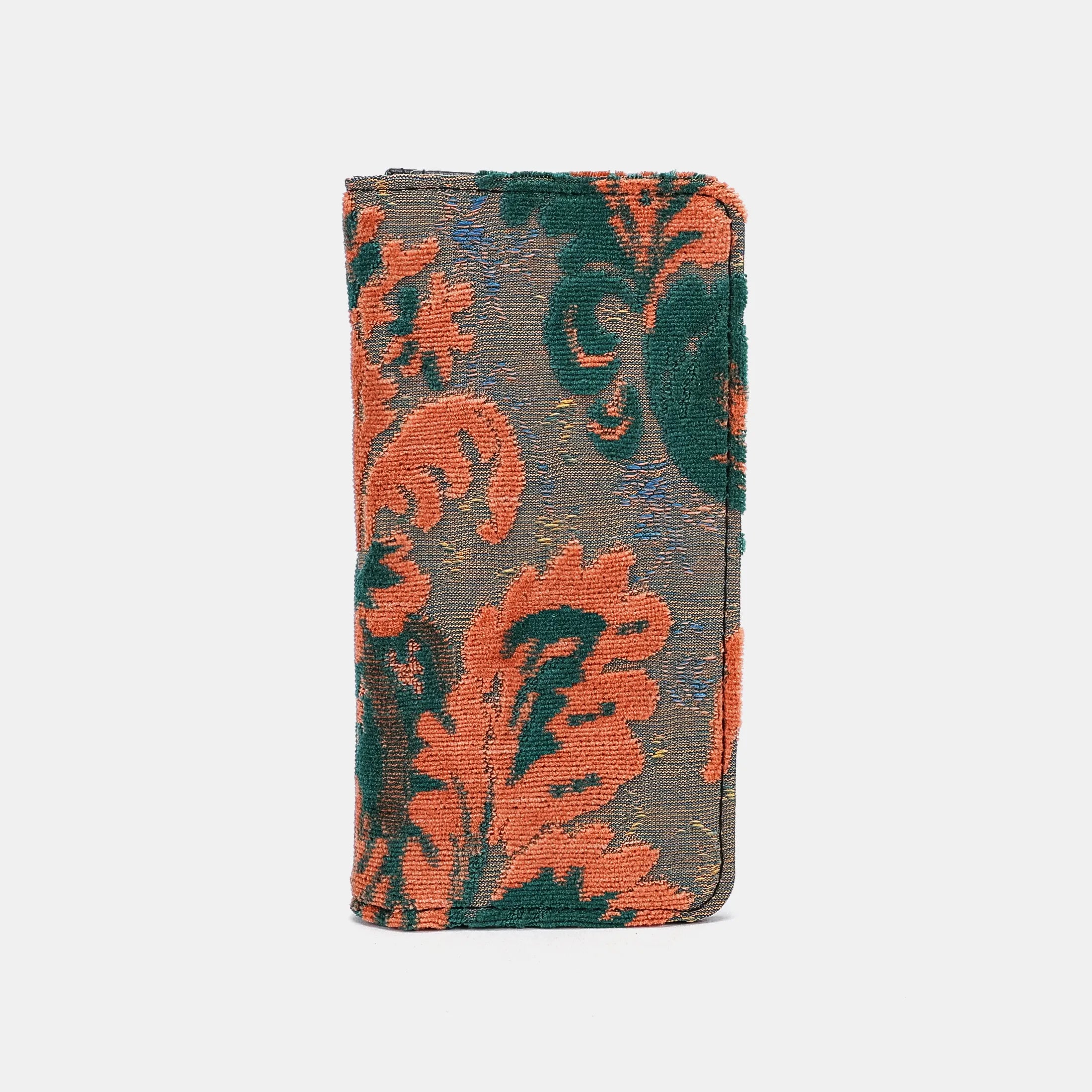 Burnout Velvet Revival Jade Checkbook Cover