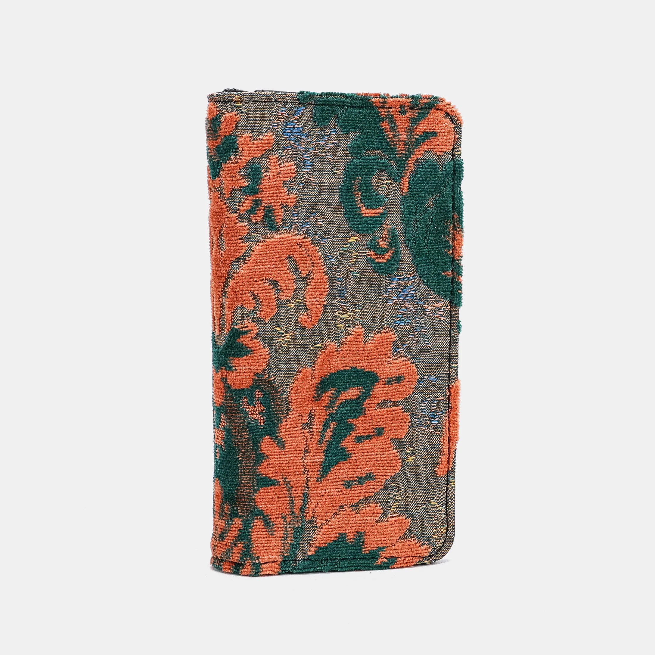 Burnout Velvet Revival Jade Checkbook Cover