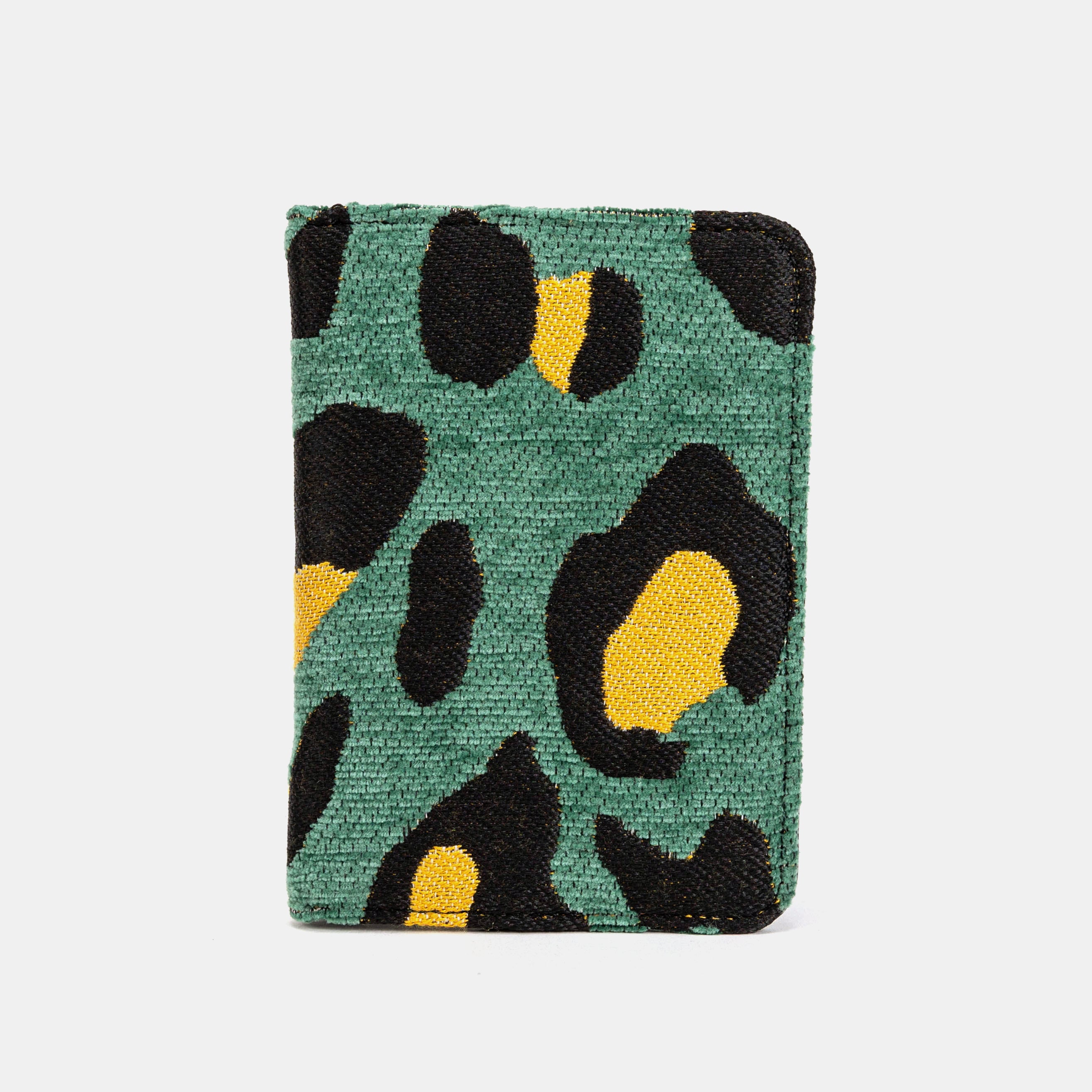 Leopard Green Passport Cover Carpetbag of America main