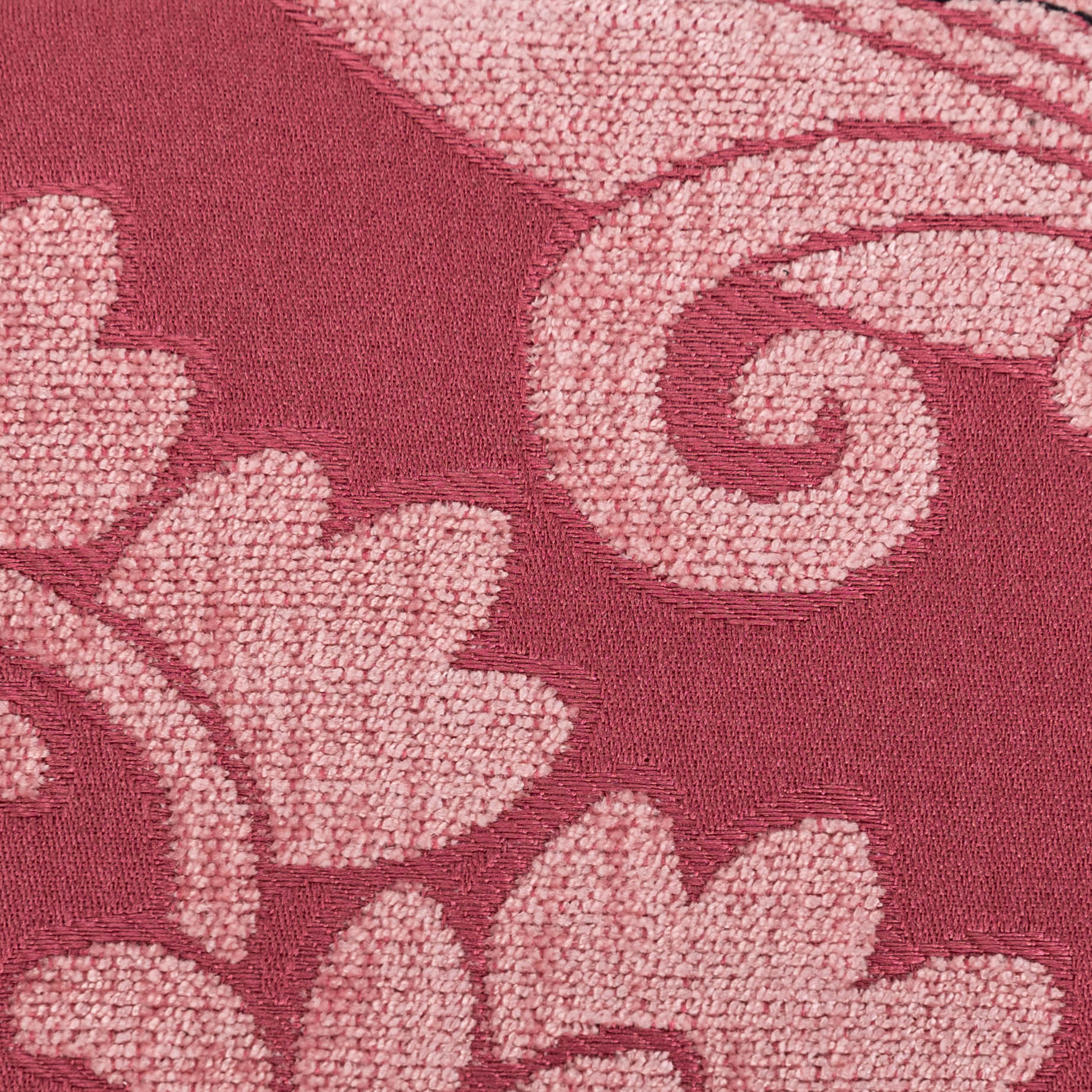 Rose Pink Passport Cover Carpetbag of America detail