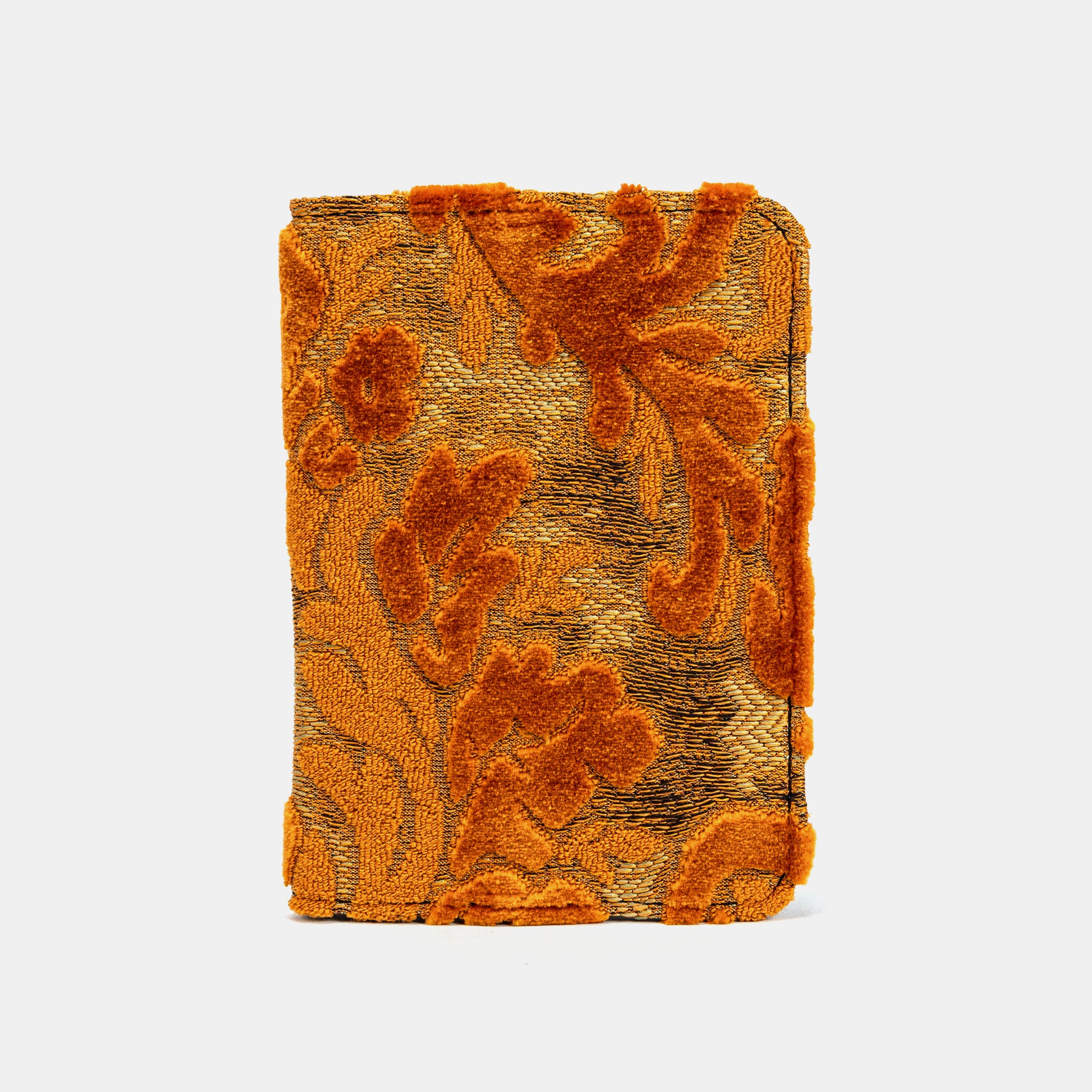 Burnout Velvet Orange Passport Cover Carpetbag of America main