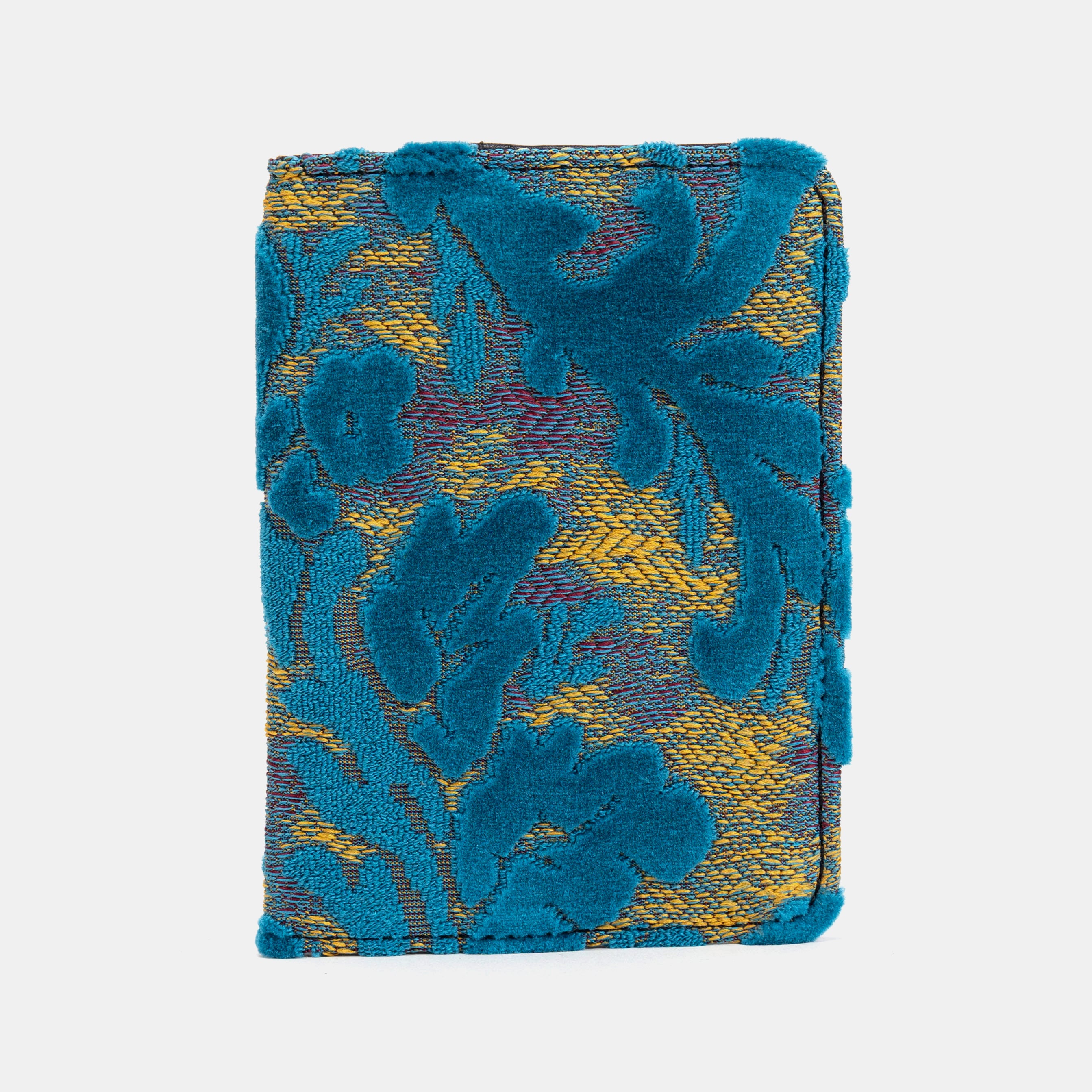 Burnout Velvet Aqua Blue Passport Cover