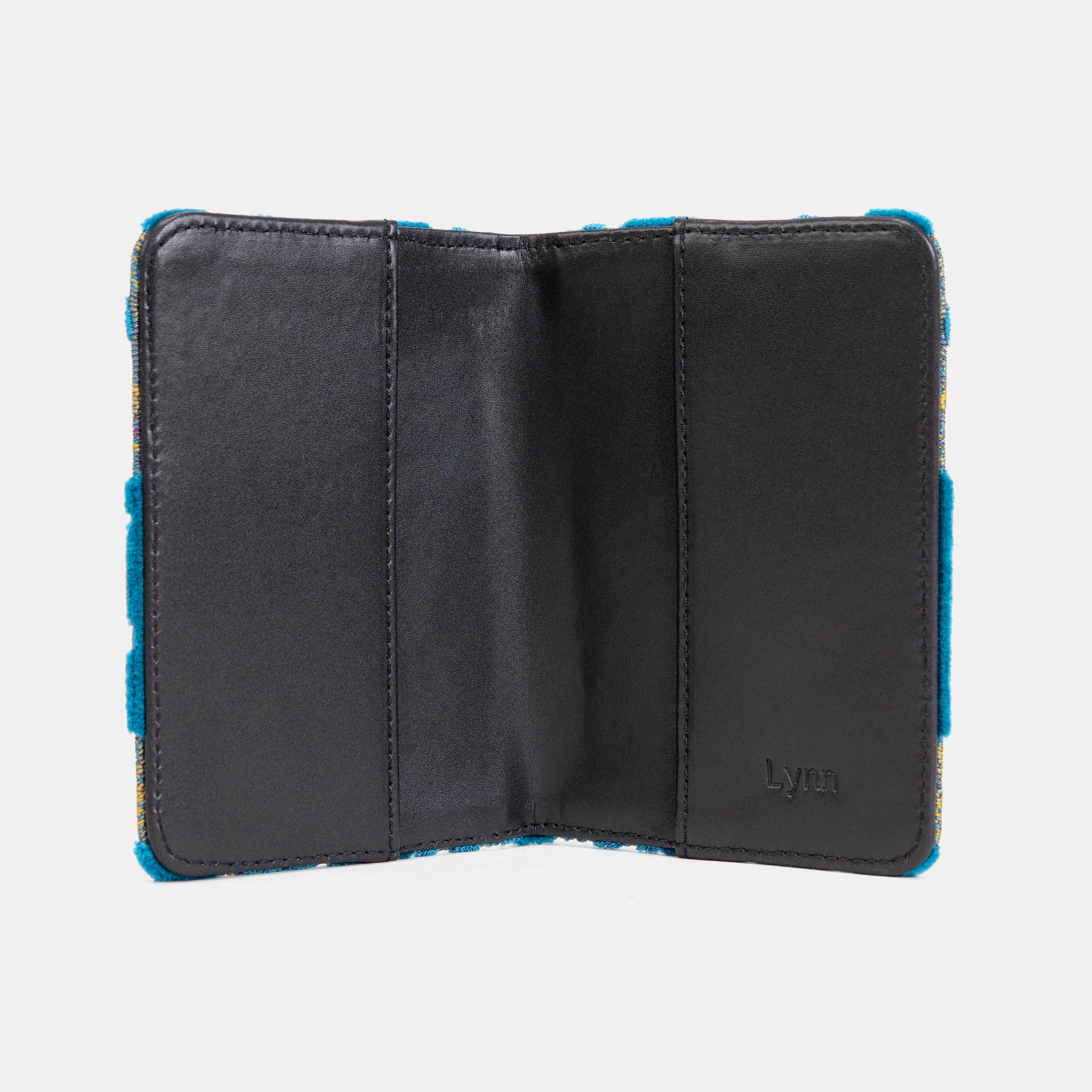 Burnout Velvet Aqua Blue Passport Cover