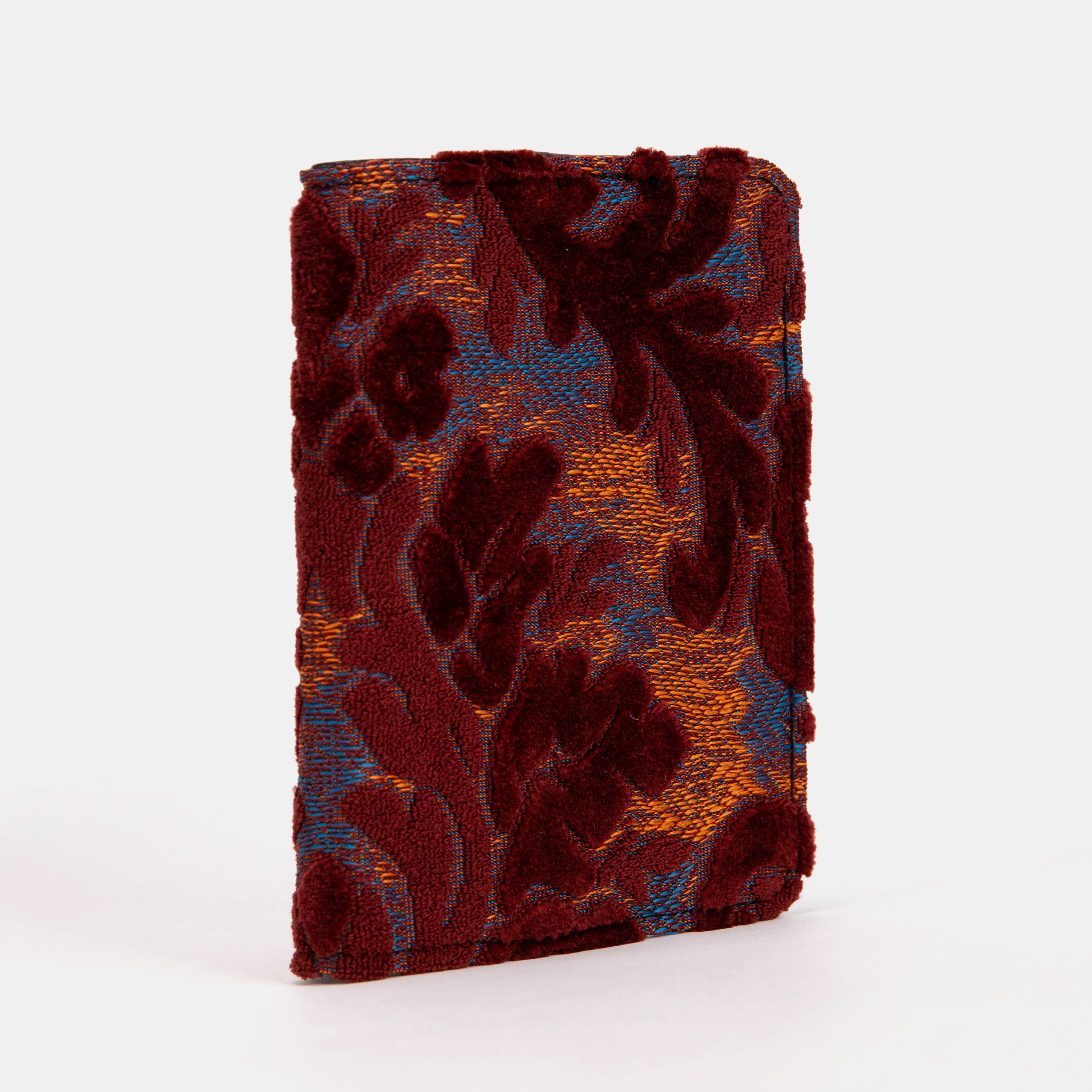 Burnout velvet Wine Passport Cover front