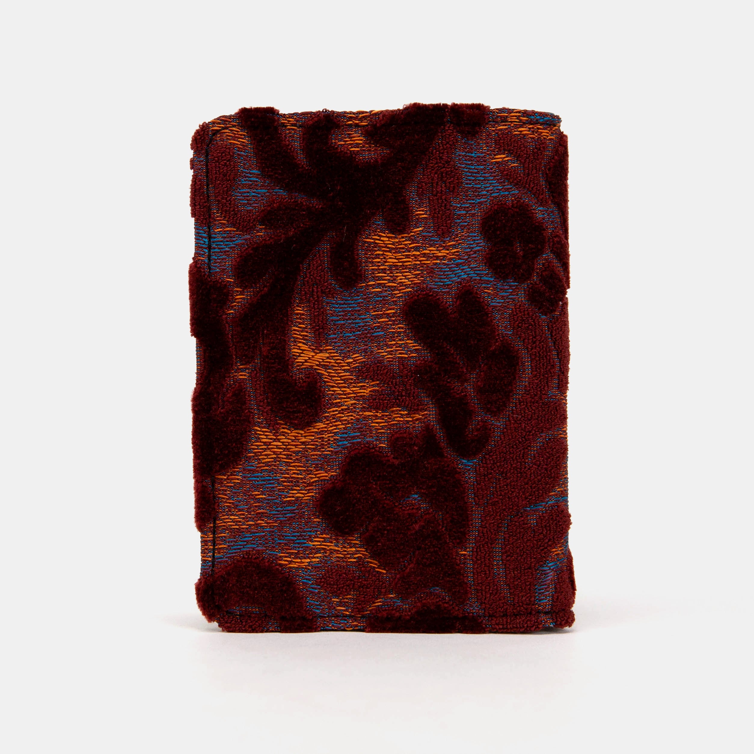 Burnout velvet Wine Passport Cover back