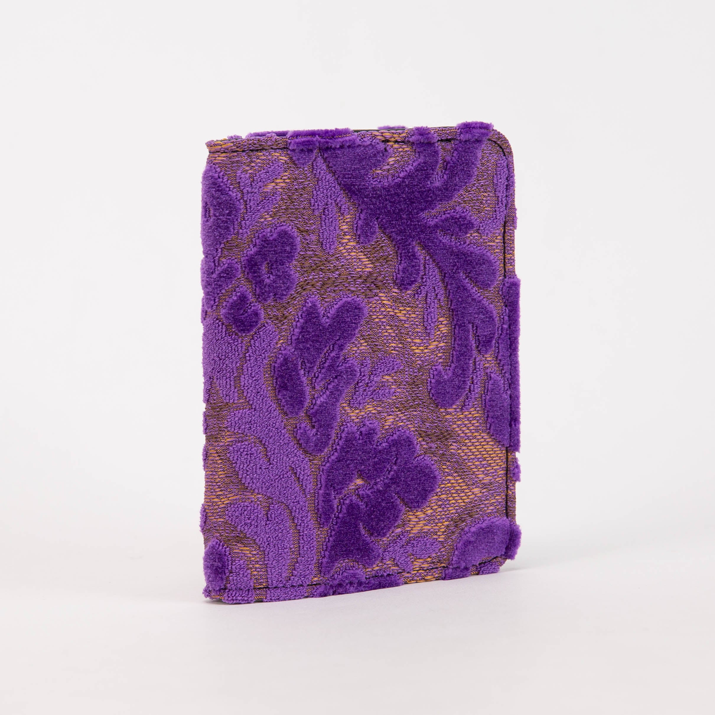 Burnout velvet Purple Passport Cover front