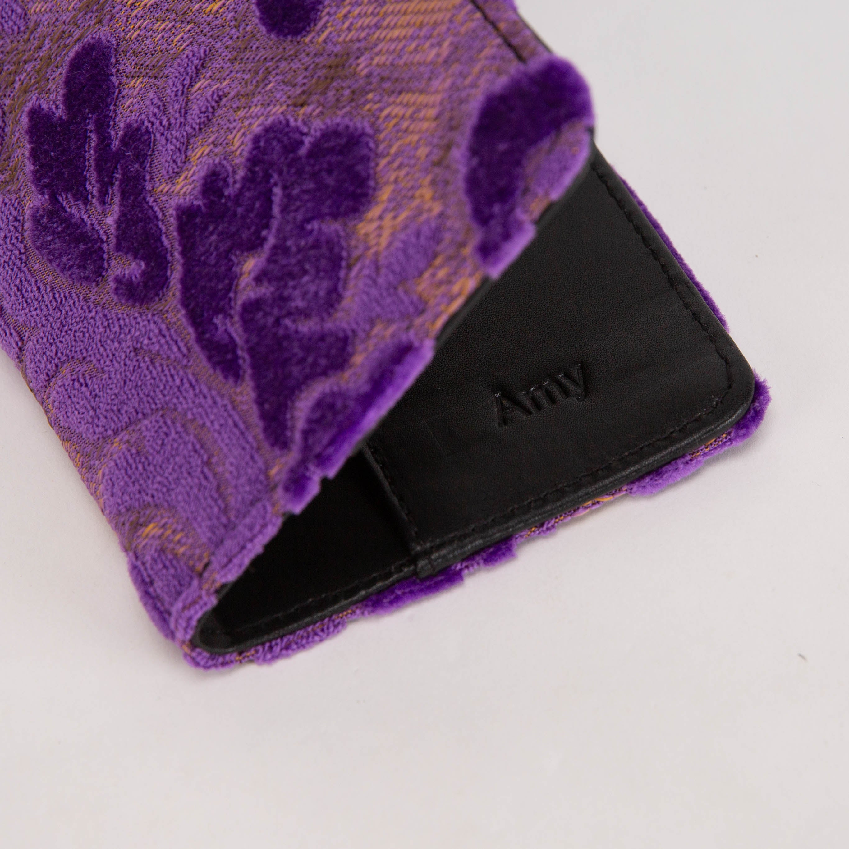 Burnout velvet Purple Passport Cover customization