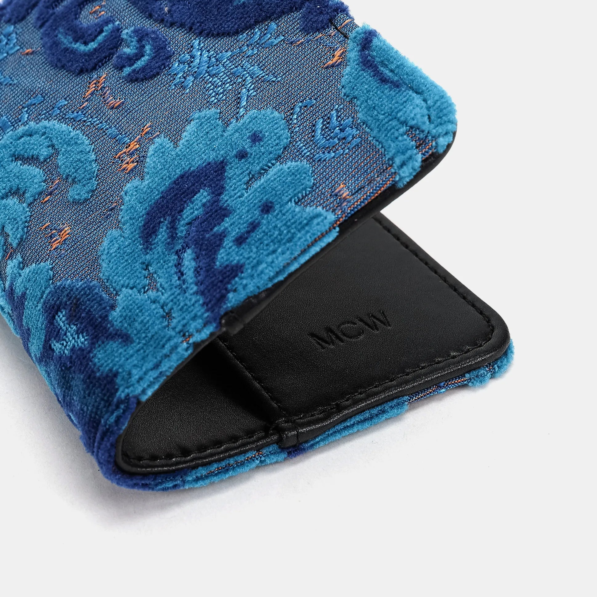 Burnout Velvet Revival Aqua Passport Cover