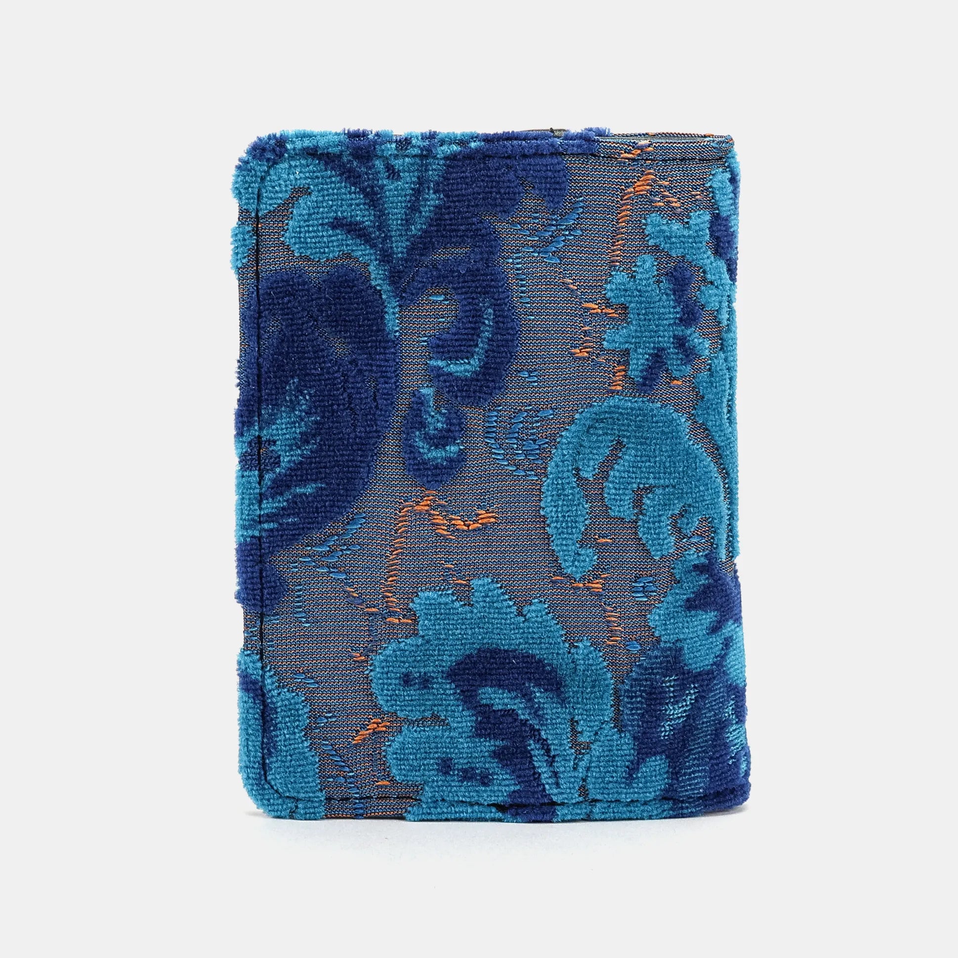 Burnout Velvet Revival Aqua Passport Cover