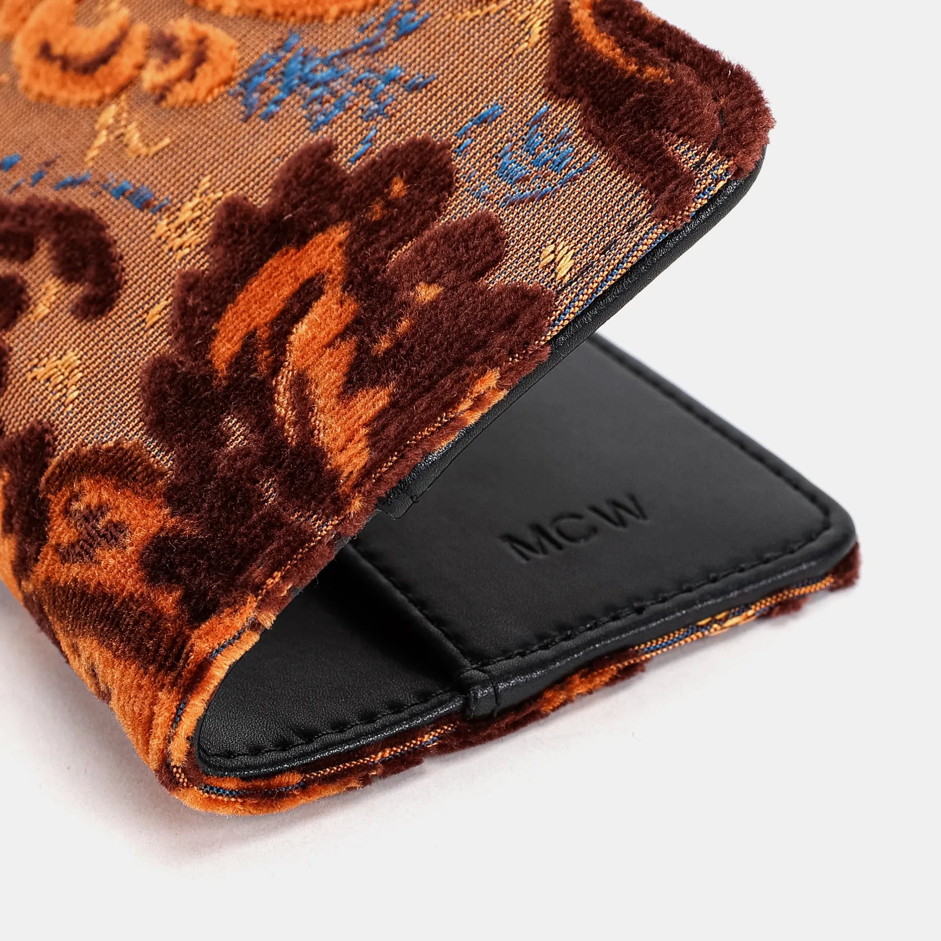 Burnout Velvet Revival Sienna Passport Cover