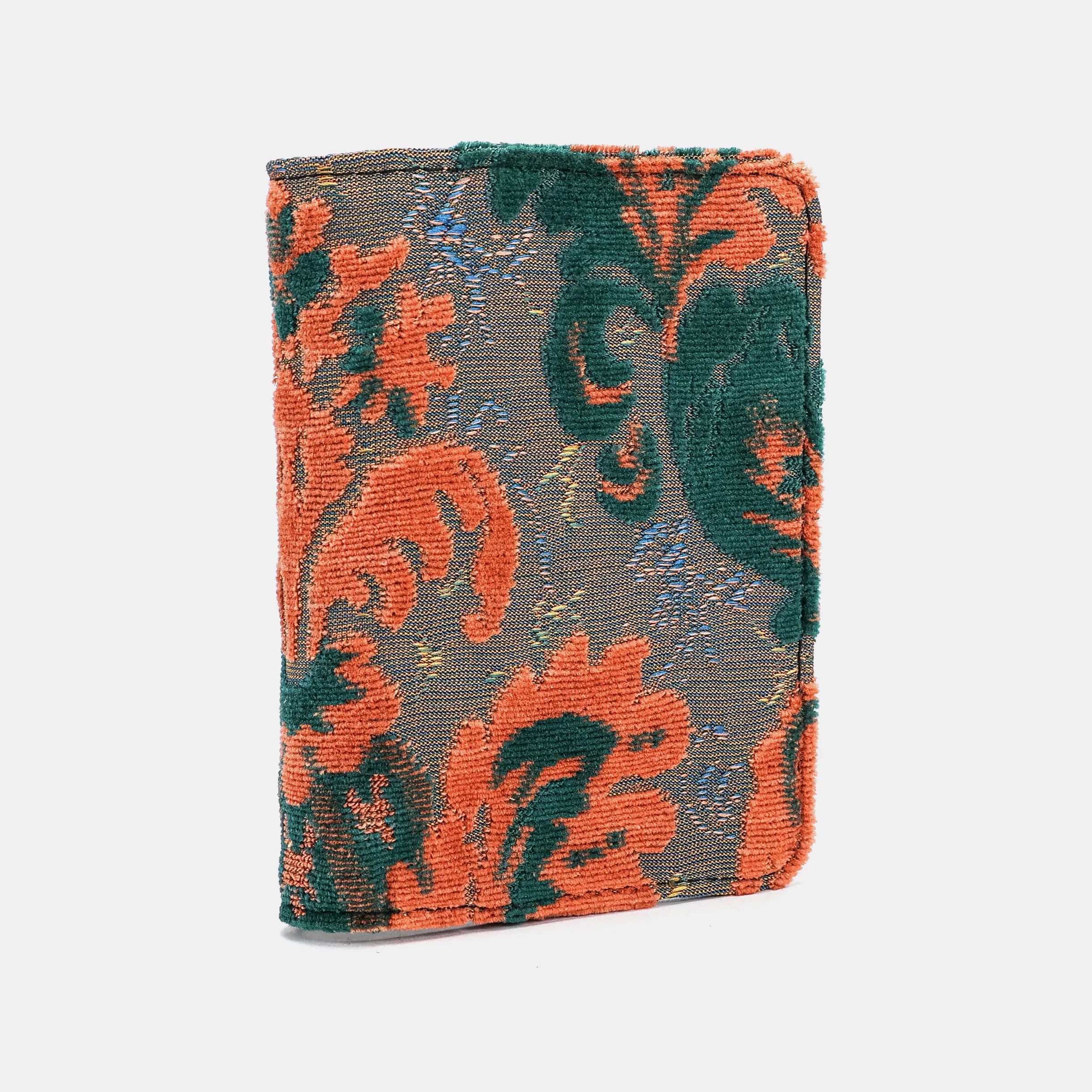 Burnout Velvet Revival Jade Passport Cover