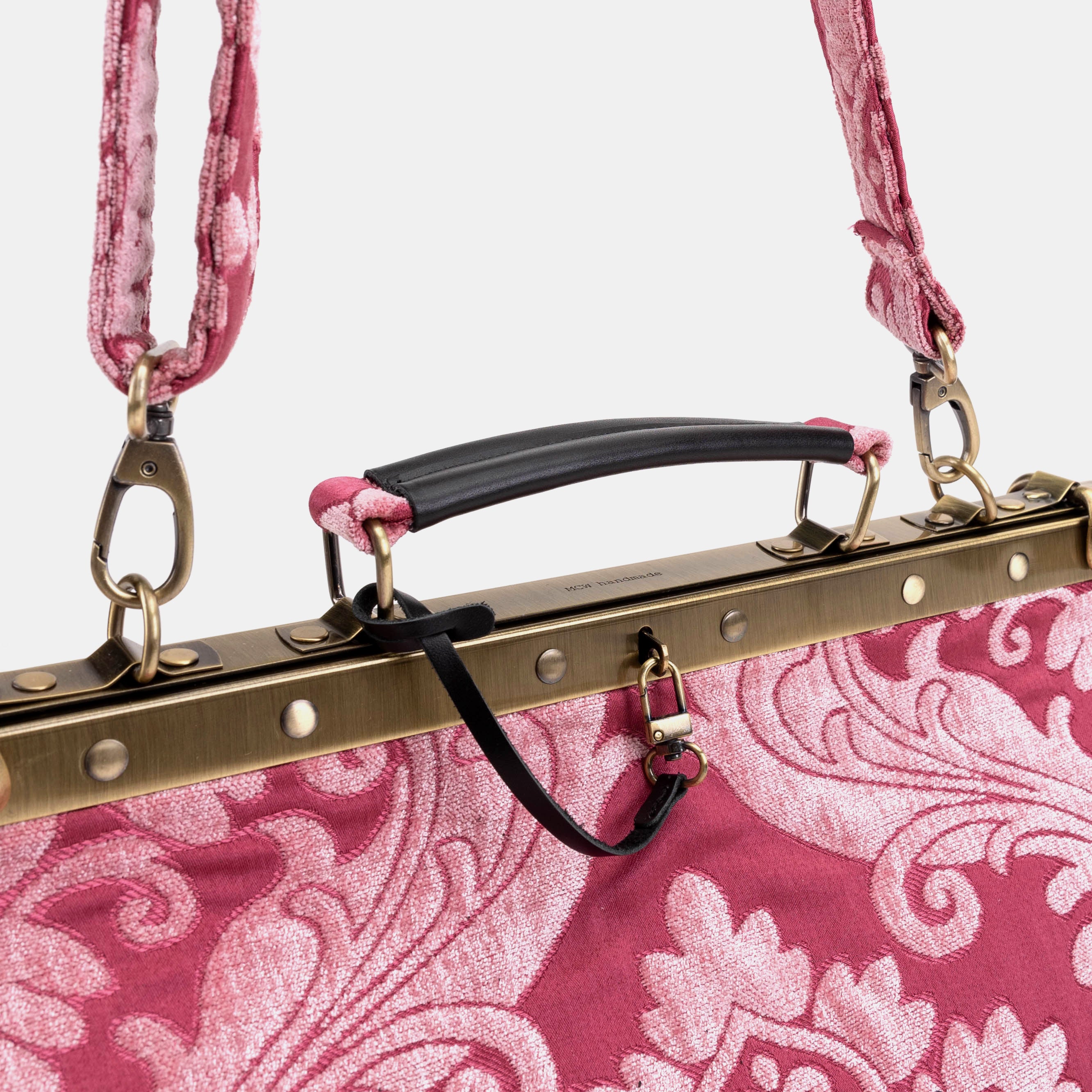 Queen Rose Pink Celine Carpet Gladstone Bag of America handle