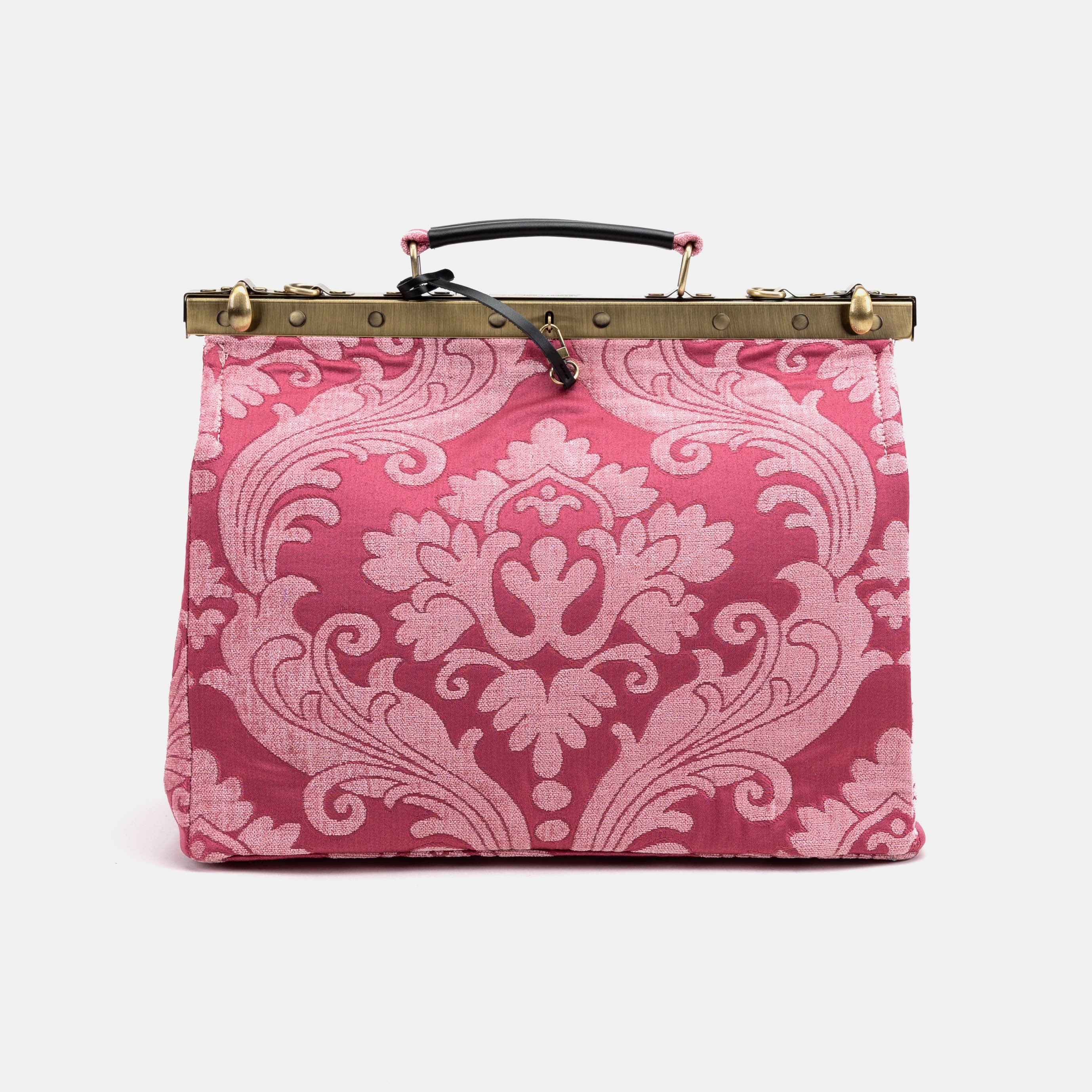Queen Rose Pink Celine Carpet Gladstone Bag of America front