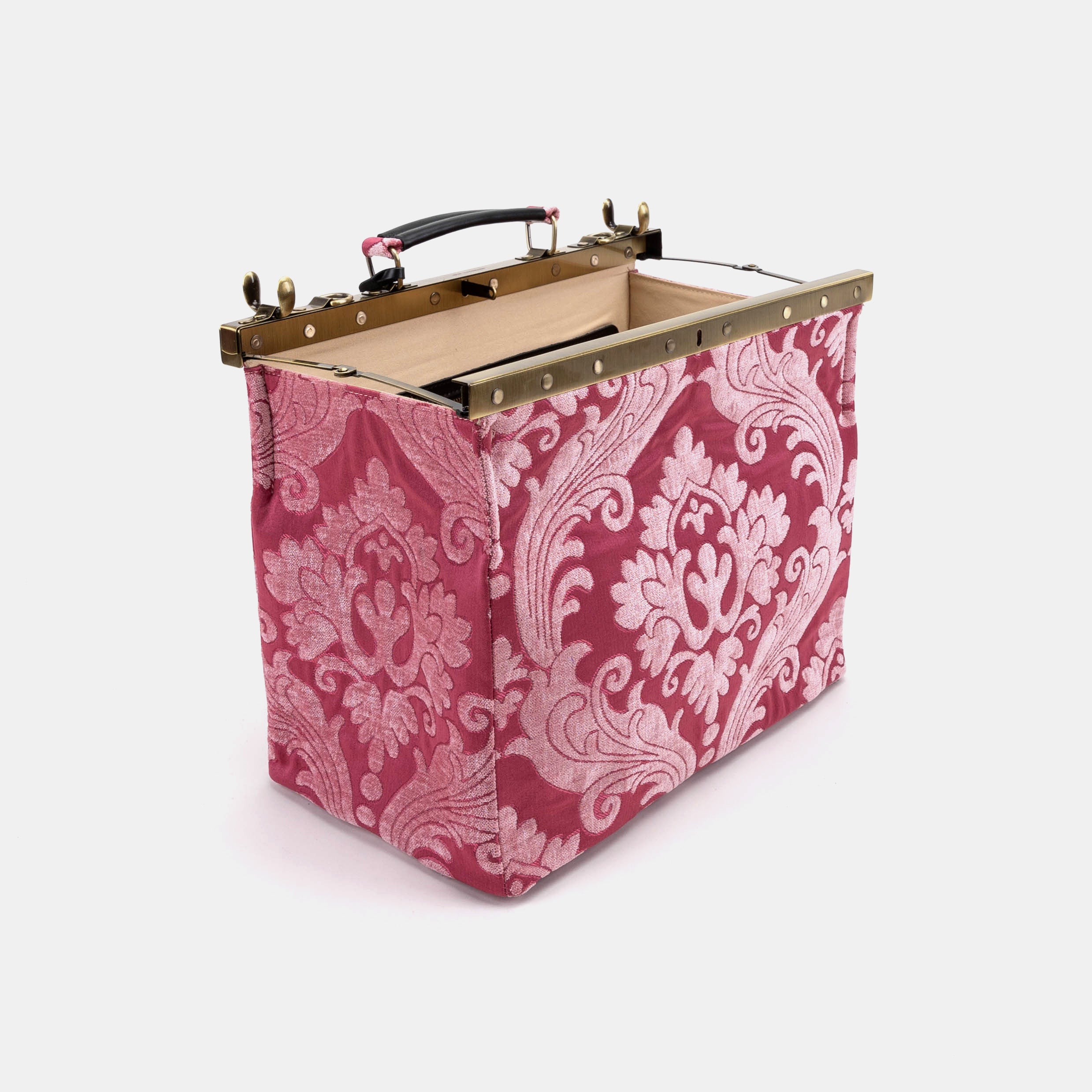 Queen Rose Pink Celine Carpet Gladstone Bag of America open standing