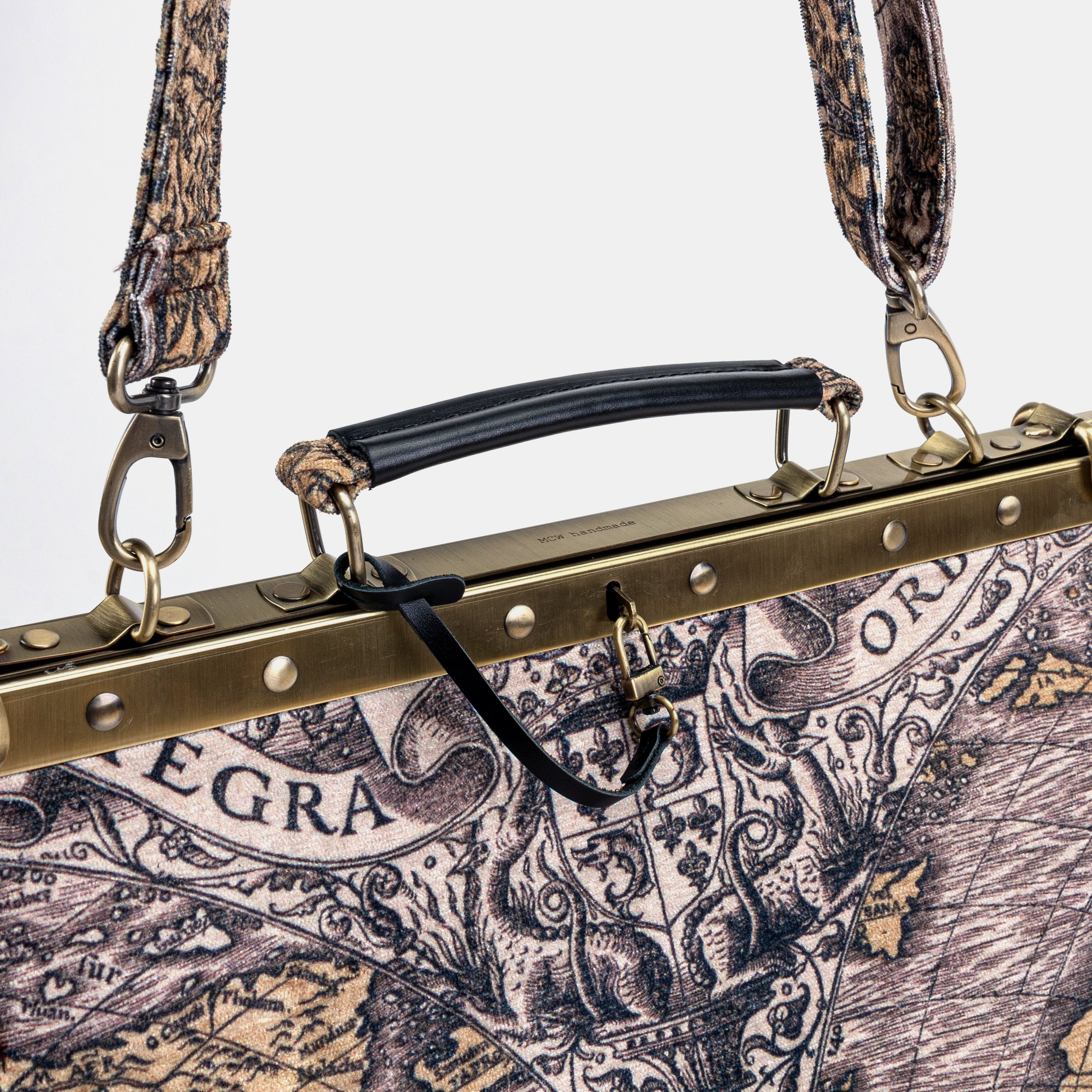 Ancient World Map Celine Carpet Gladstone Bag of America handle