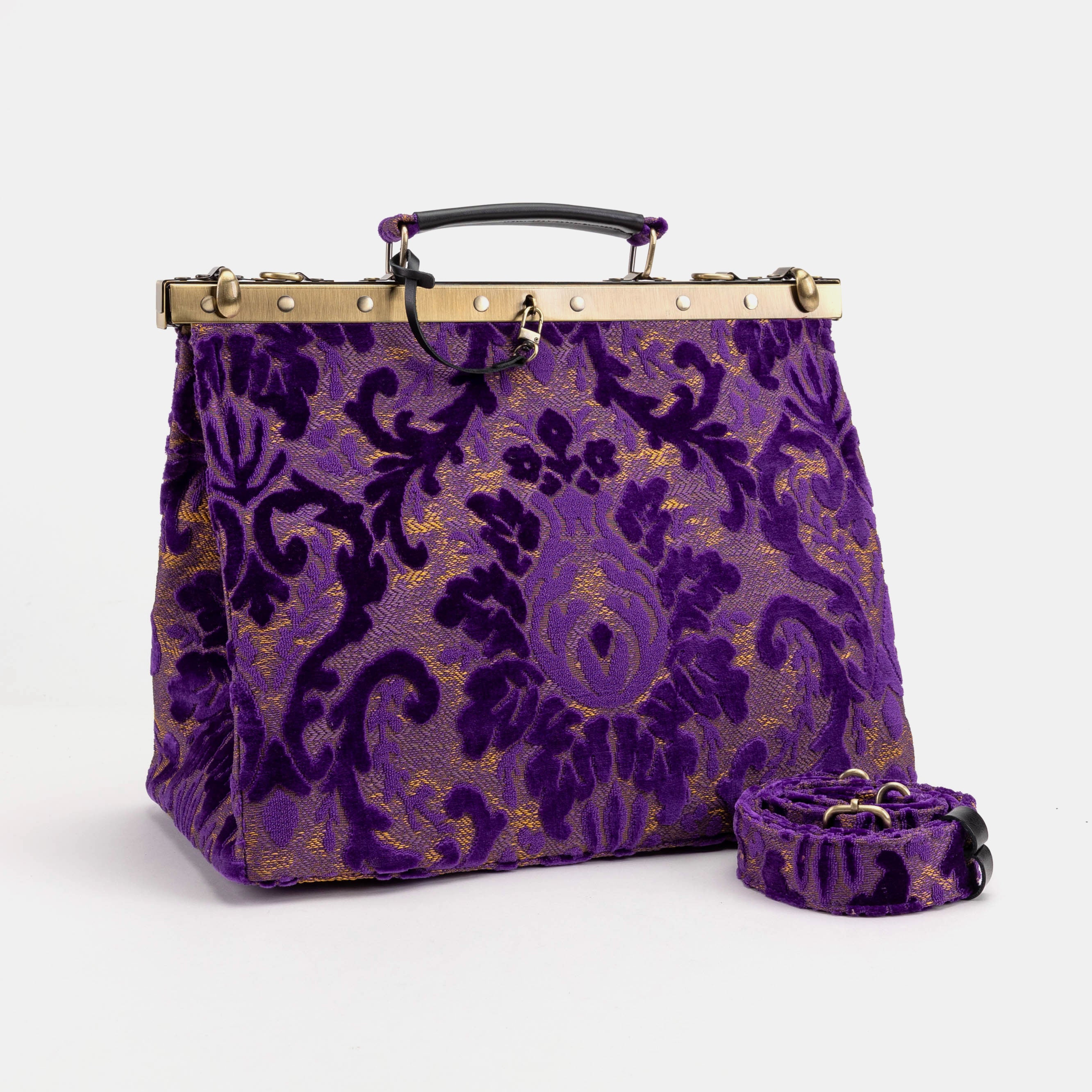 Burnout Velvet Purple Celine Carpet Gladstone Bag of America main