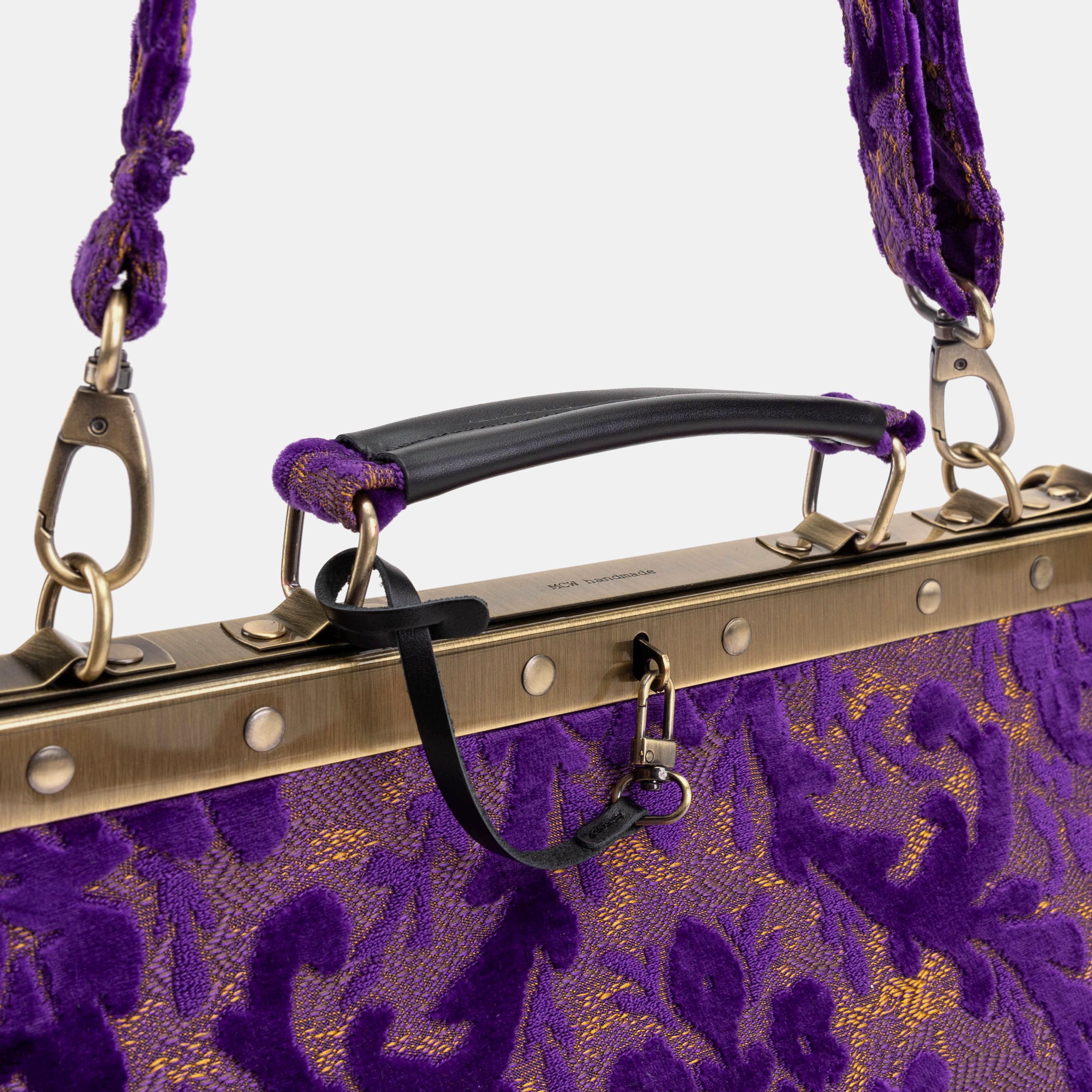 Burnout Velvet Purple Celine Carpet Gladstone Bag of America handle